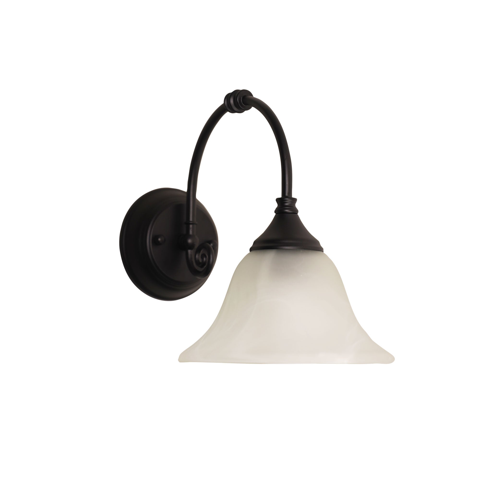Woodgate Wall Light Black - OL65671BK