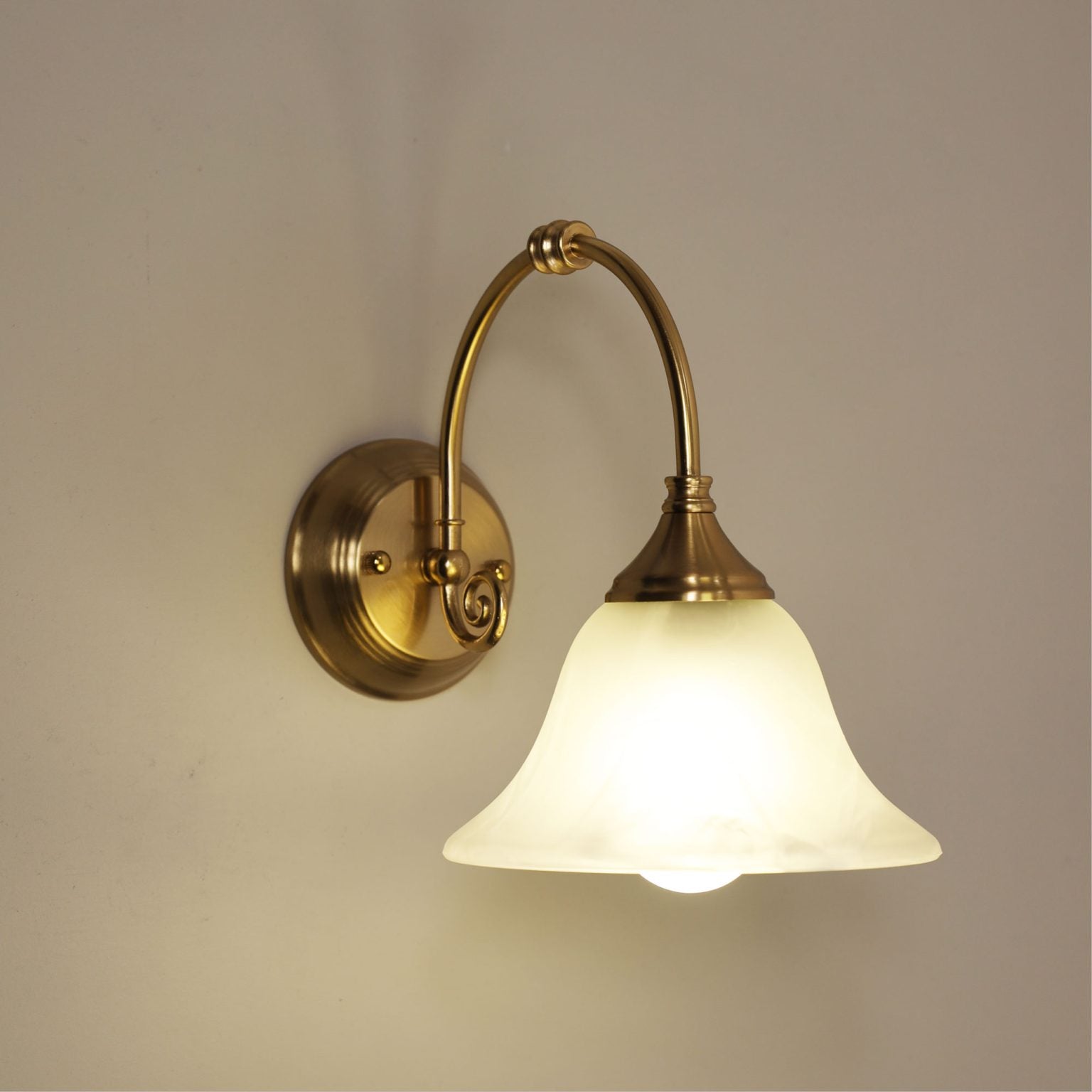 Woodgate Wall Light Satin Brass - OL65671SB