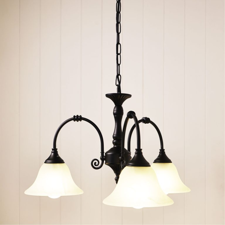 Woodgate 3 Light Pendant Black - OL65673BK