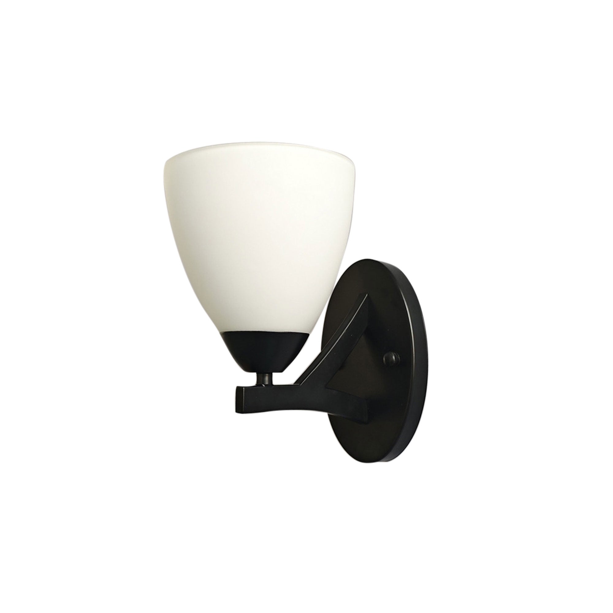 Roxby Wall Light Black & Opal - OL65821BK