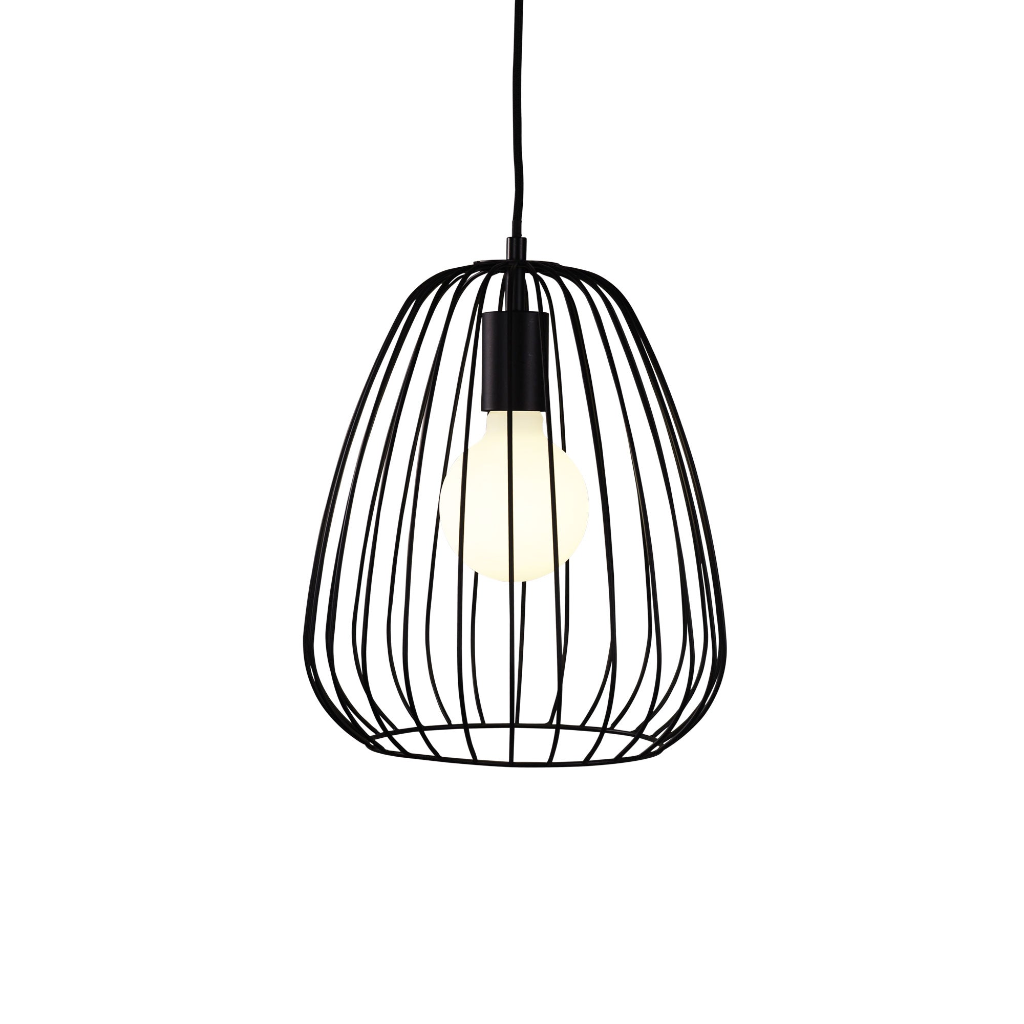 Pera Metal Pendant Light Black - OL68778/27BK