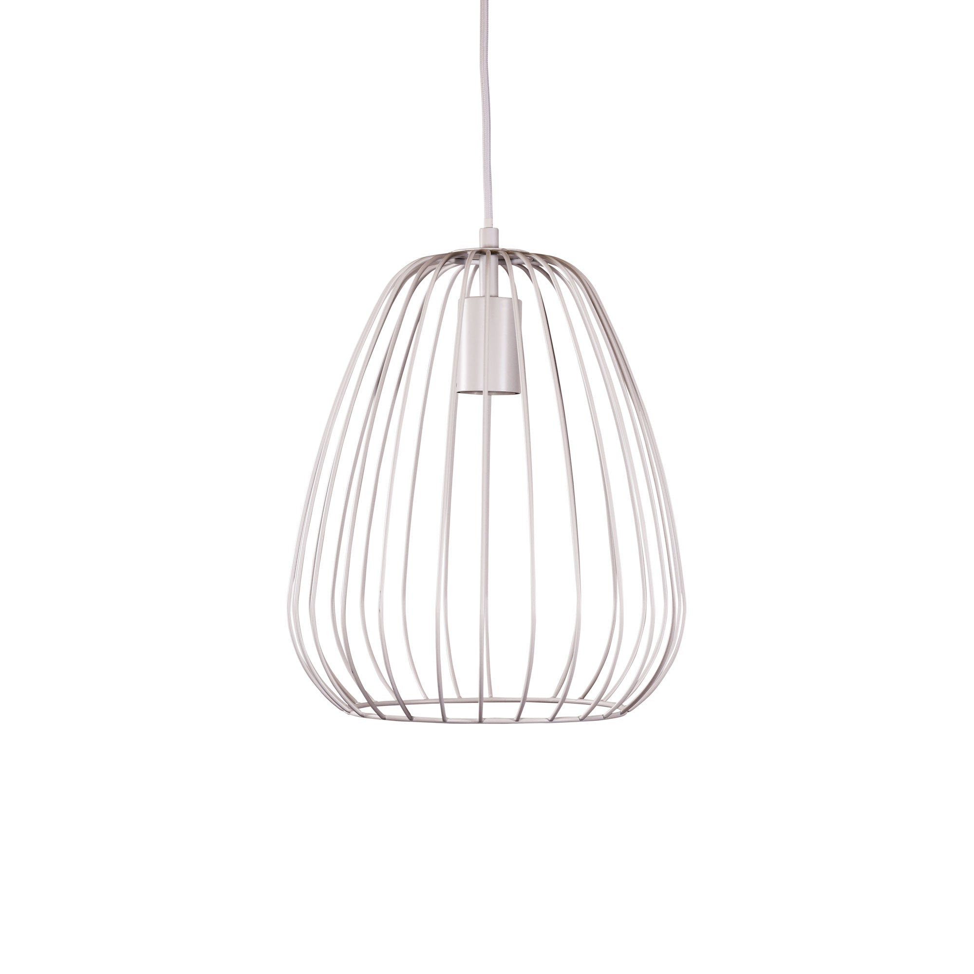 Pera Metal Pendant Light White - OL68778/27WH