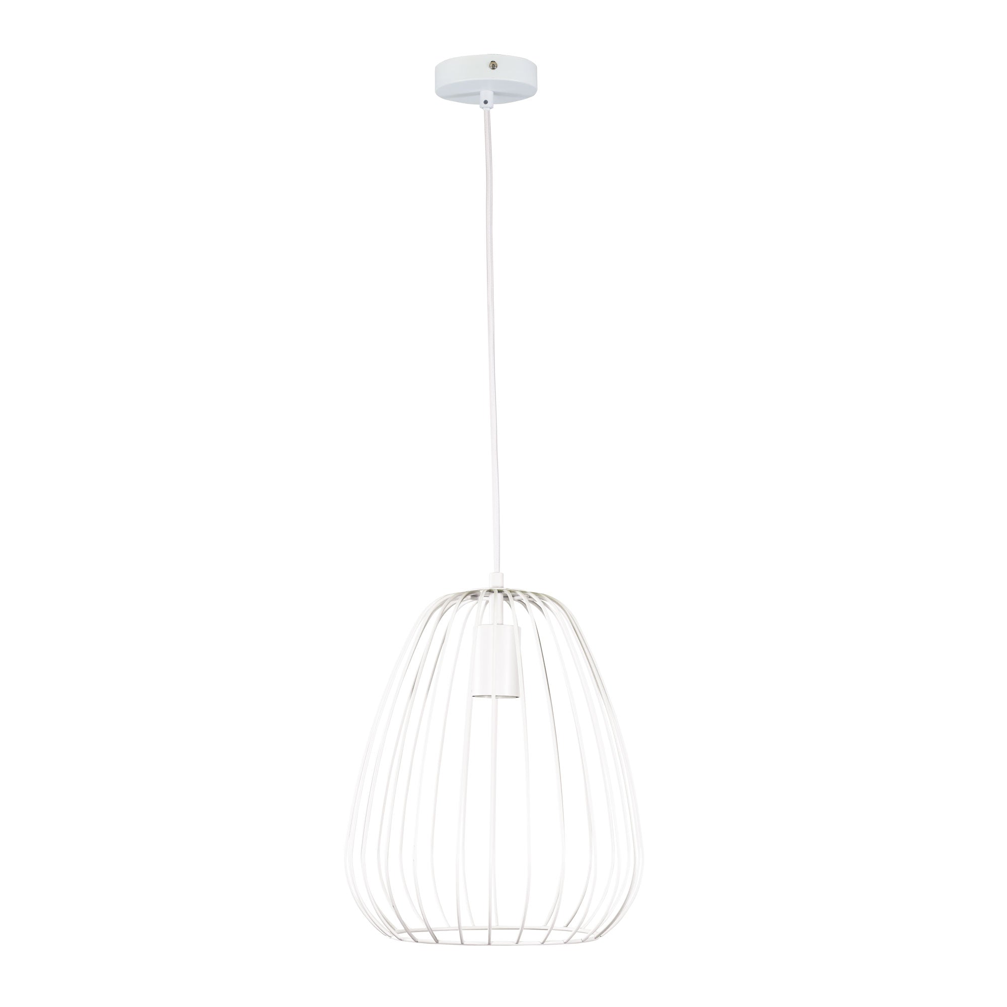 Pera Metal Pendant Light White - OL68778/27WH