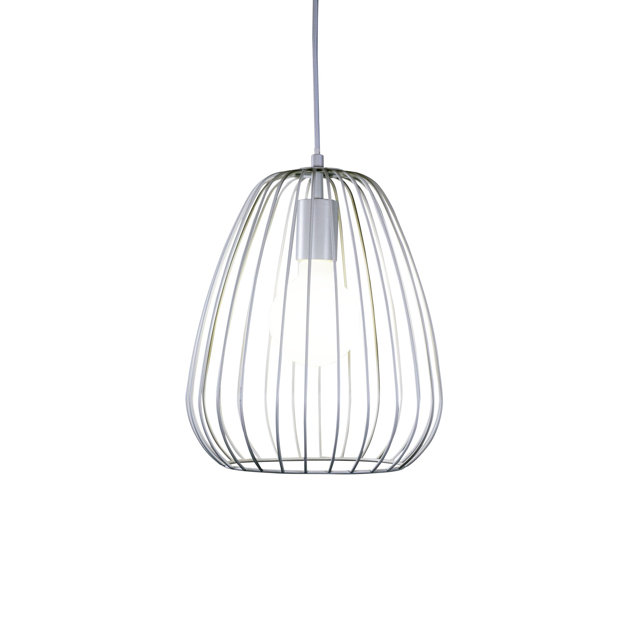 Pera Metal Pendant Light White - OL68778/27WH