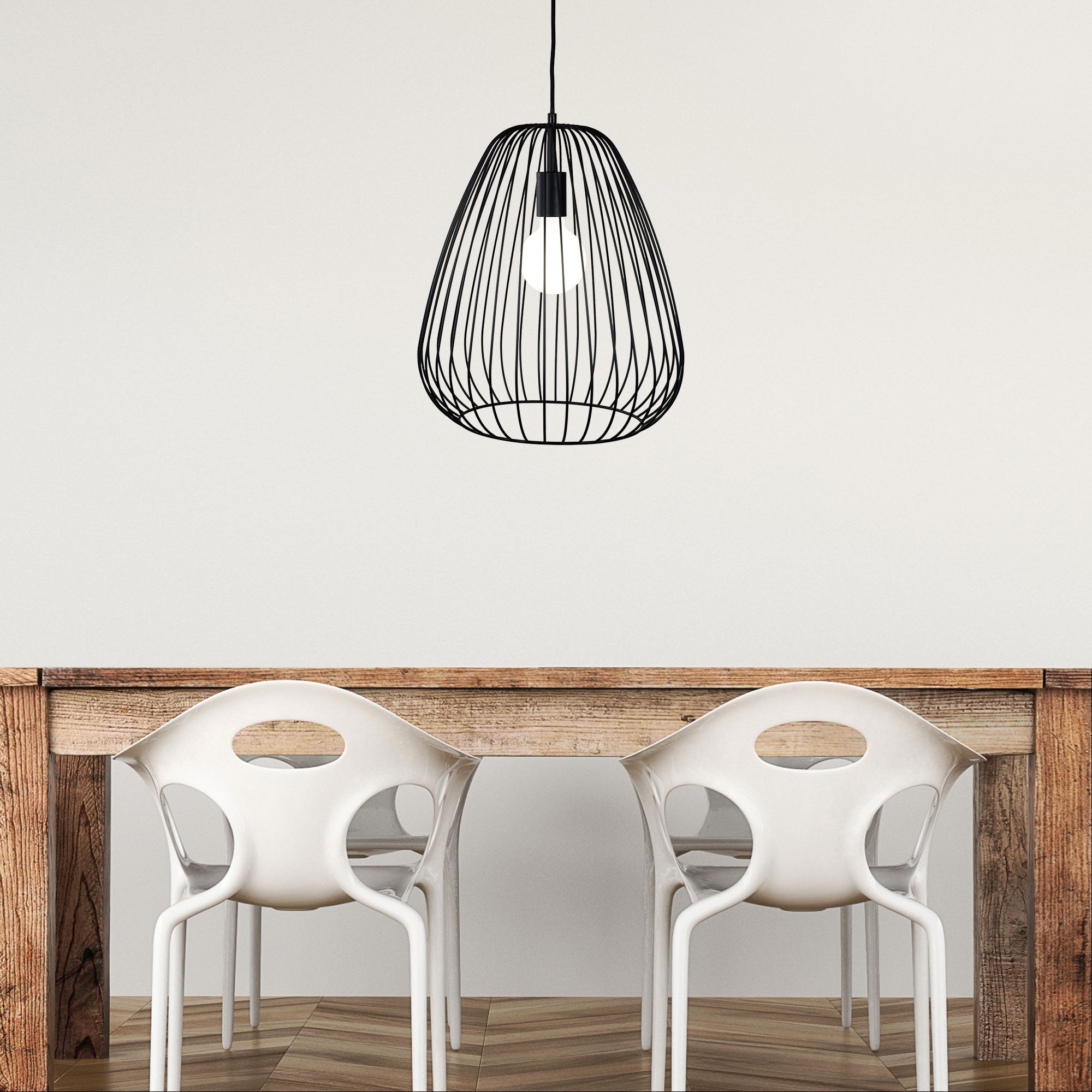 Pera Metal Pendant Light Black - OL68778/38BK