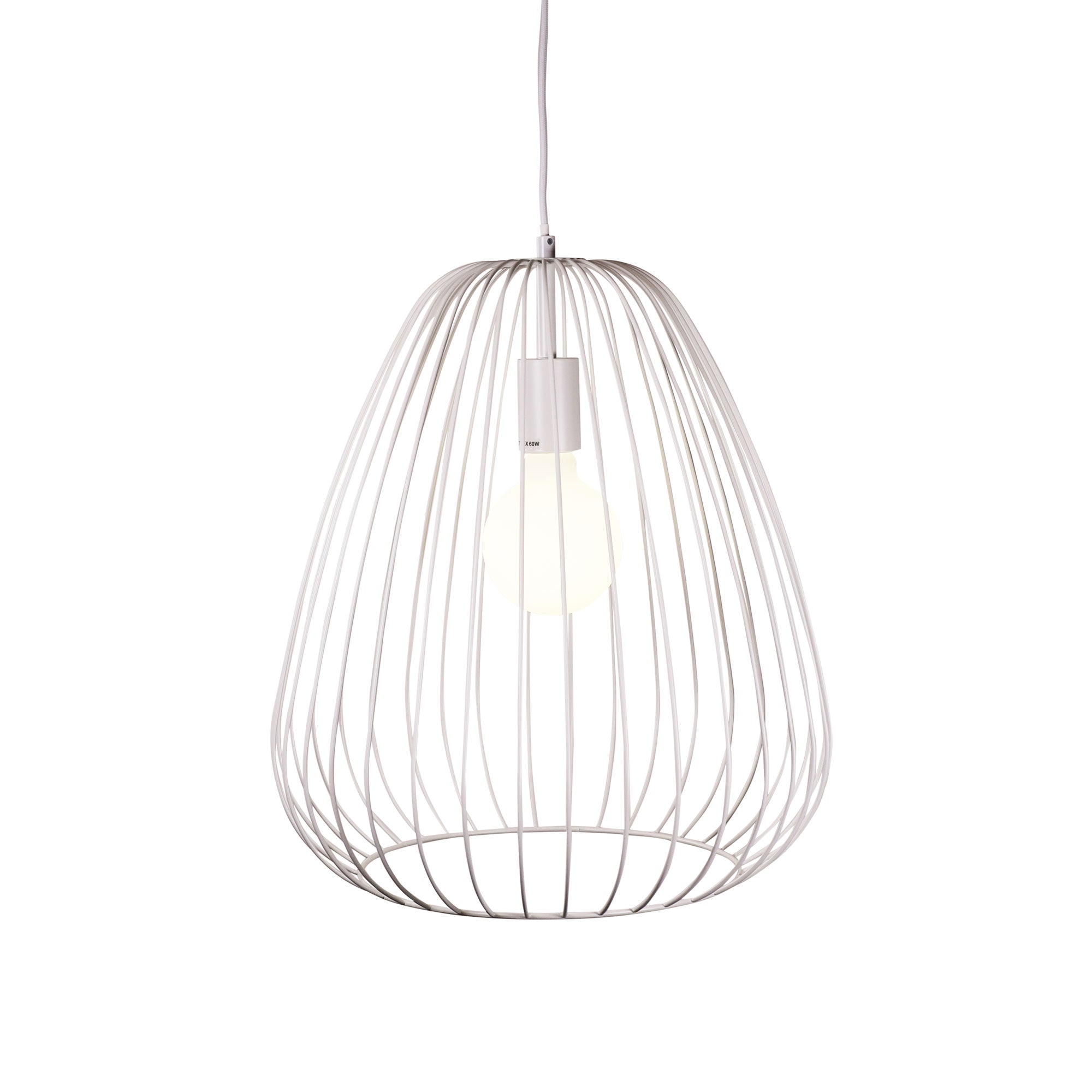 Pera Metal Pendant Light White - OL68778/38WH