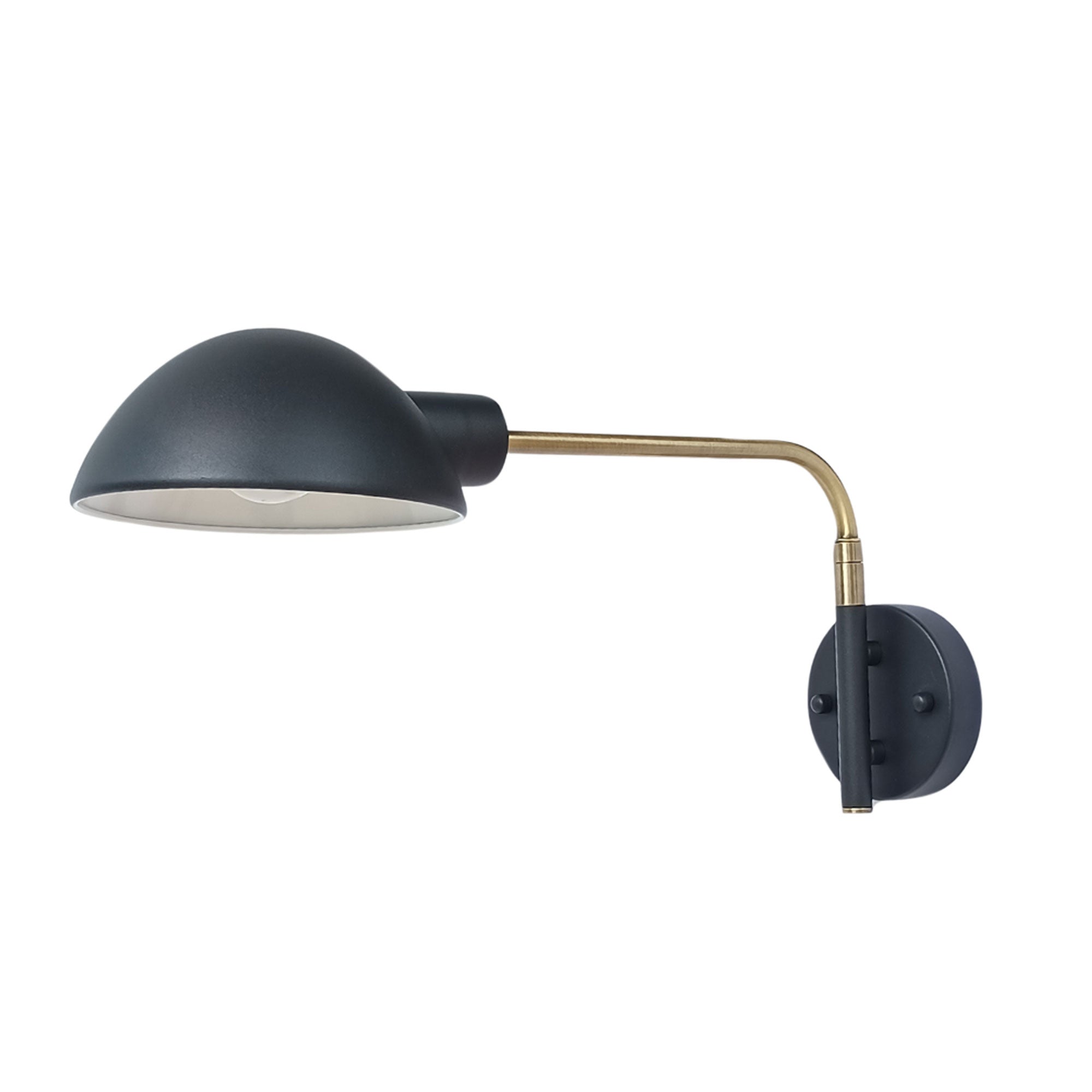 Klass Swing Arm Wall Light Black - OL69379BK