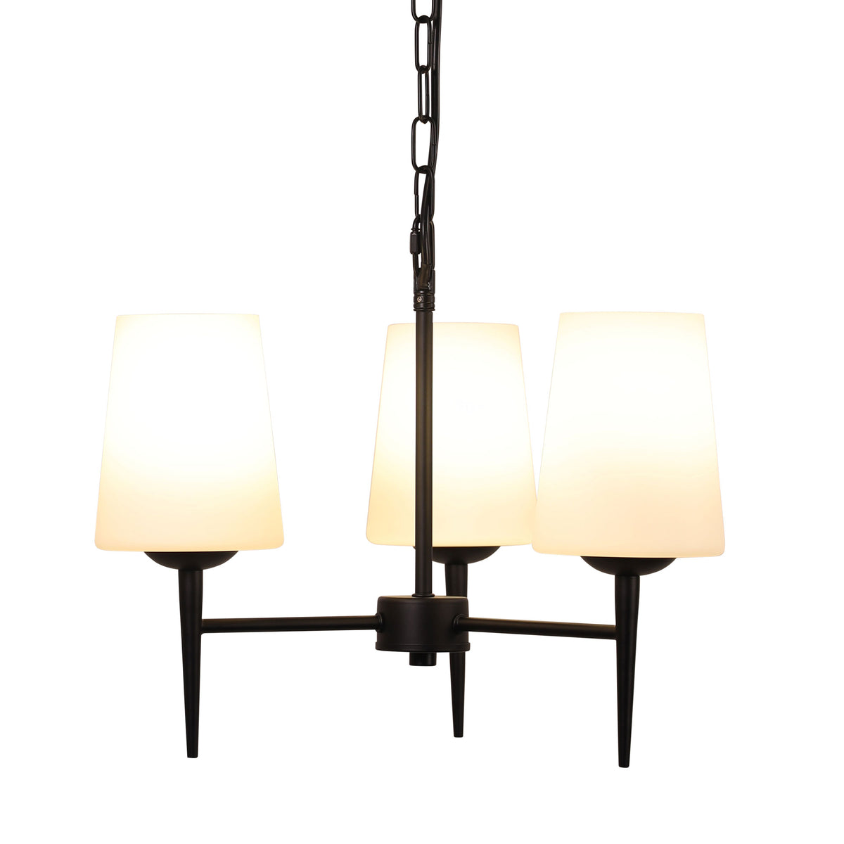 Foxdale 3 Light Pendant Light Matt Black - OL69431/3BK