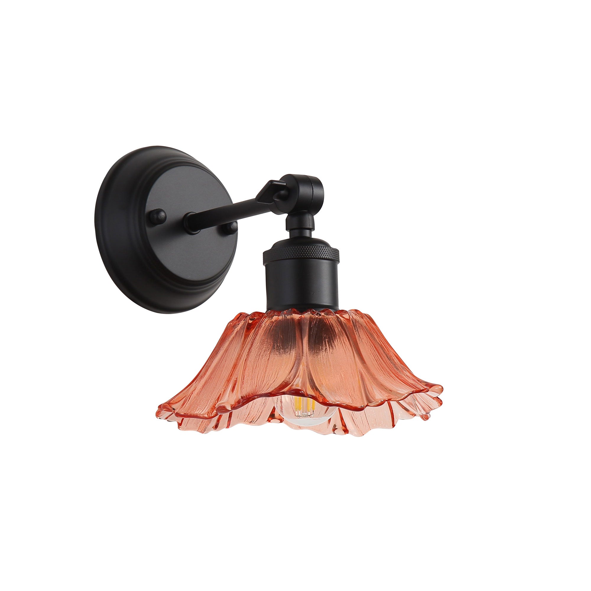 Fleur Vintage Cut Wall Light Pink & Black - OL69452BK/PK