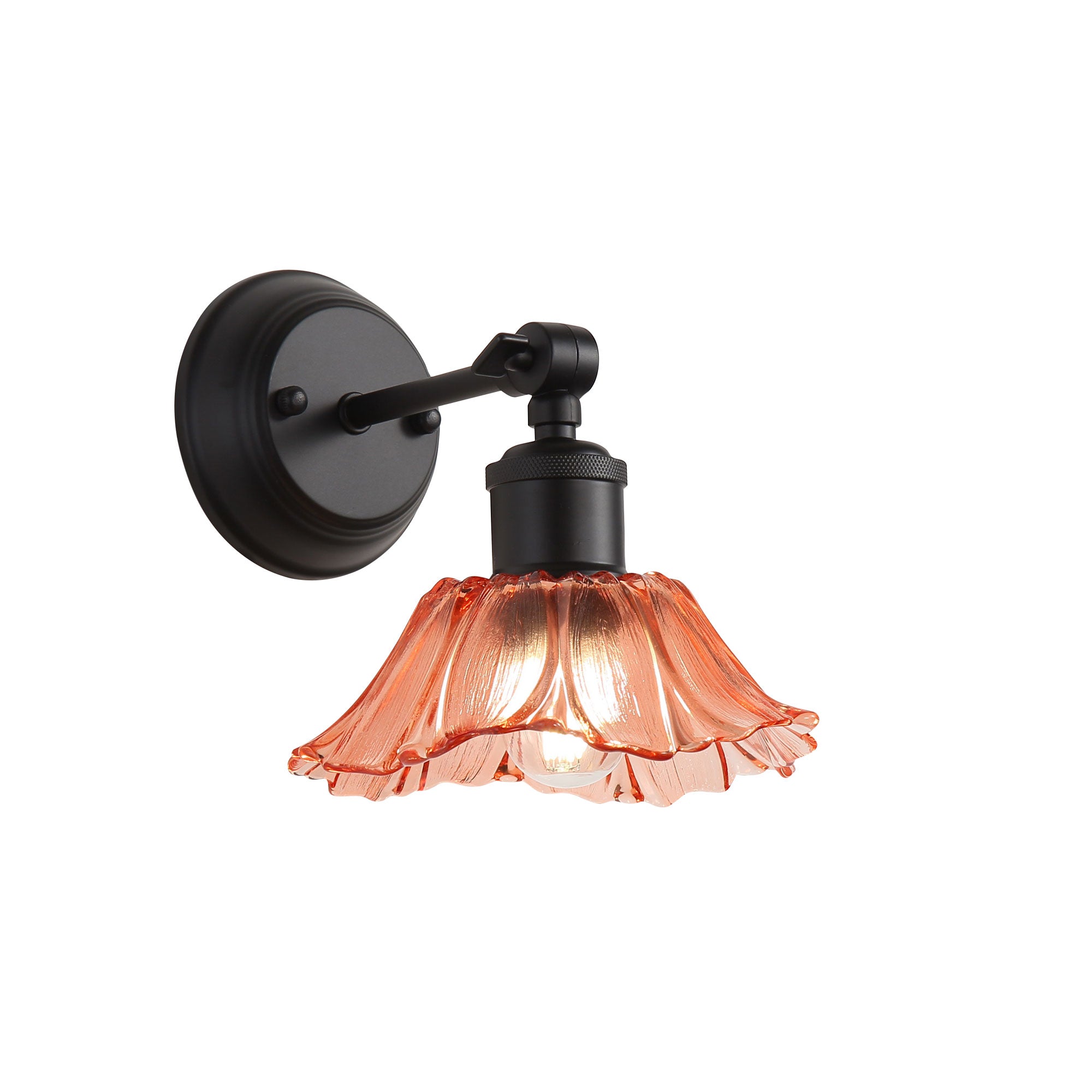 Fleur Vintage Cut Wall Light Pink & Black - OL69452BK/PK