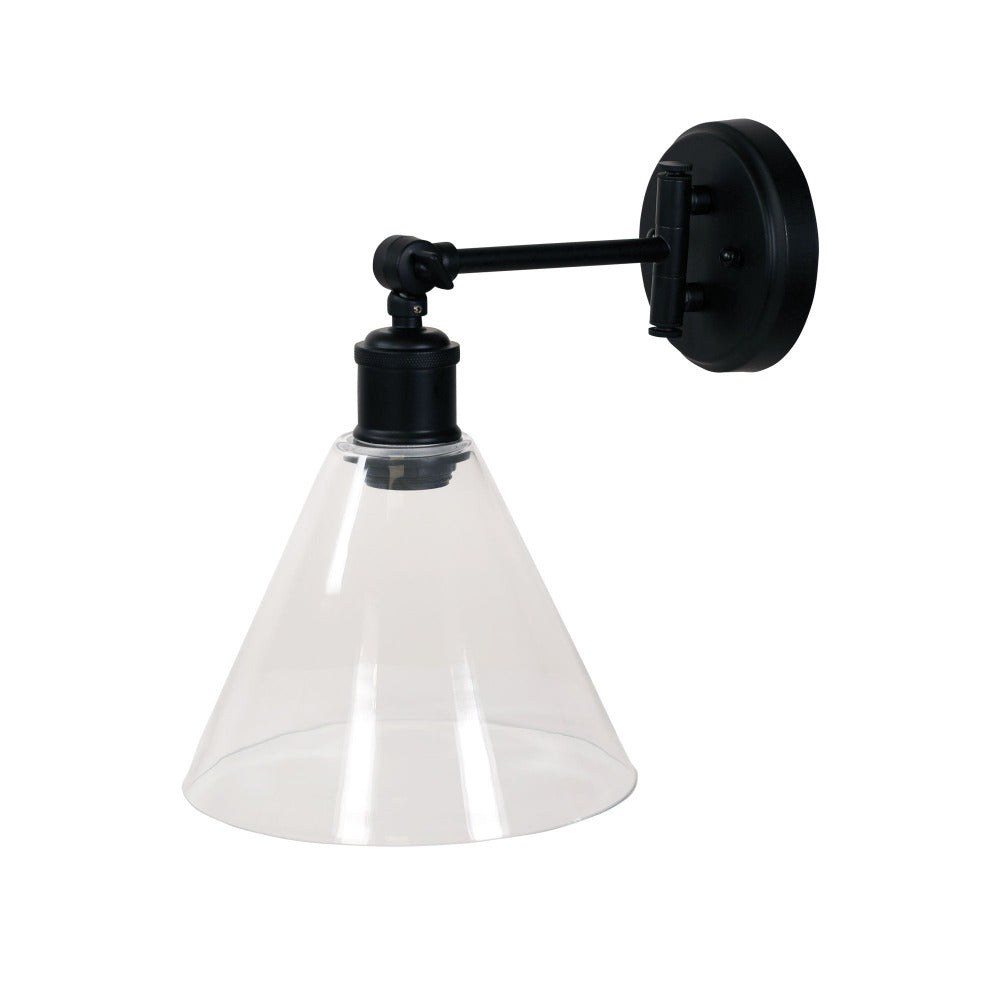 Heath Swing Arm Wall Light Black - OL69481BK