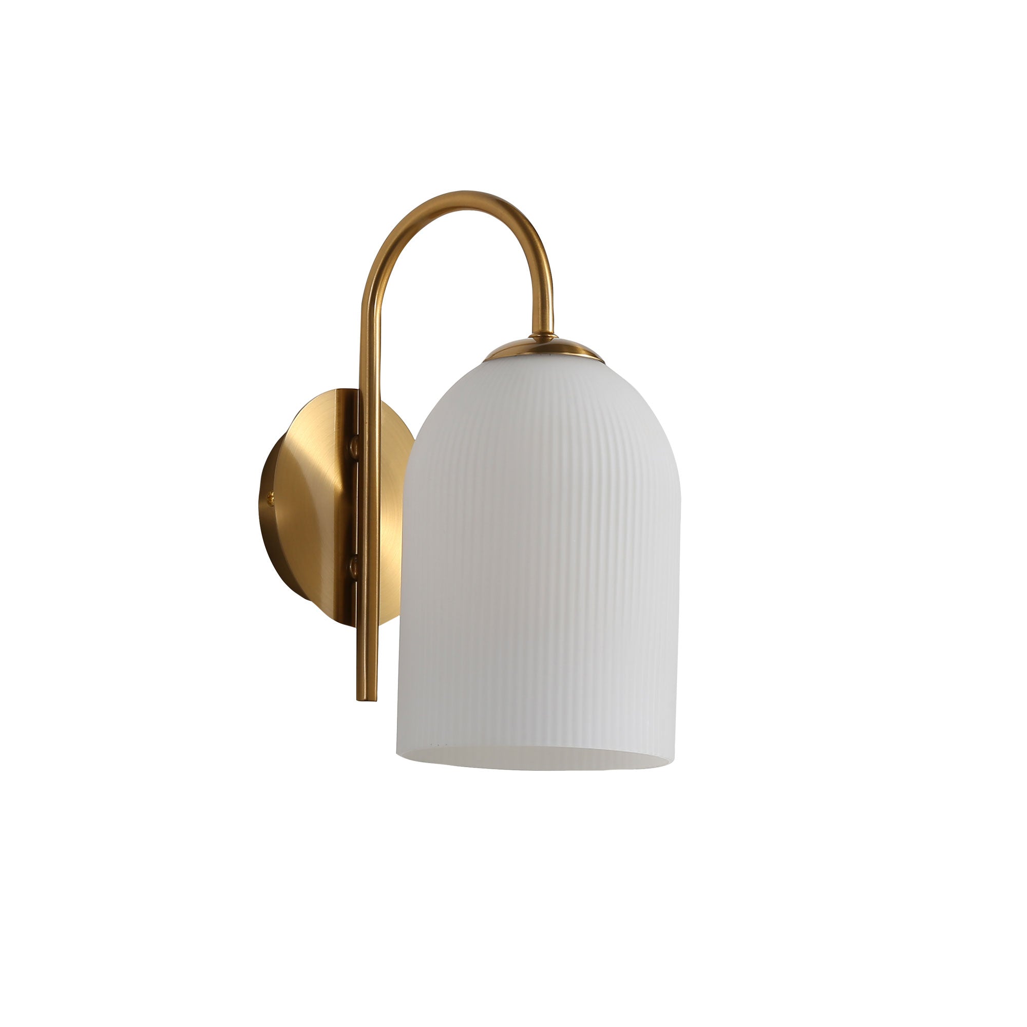 Arley Wall Light Satin Brass & Opal Matt - OL69551SB