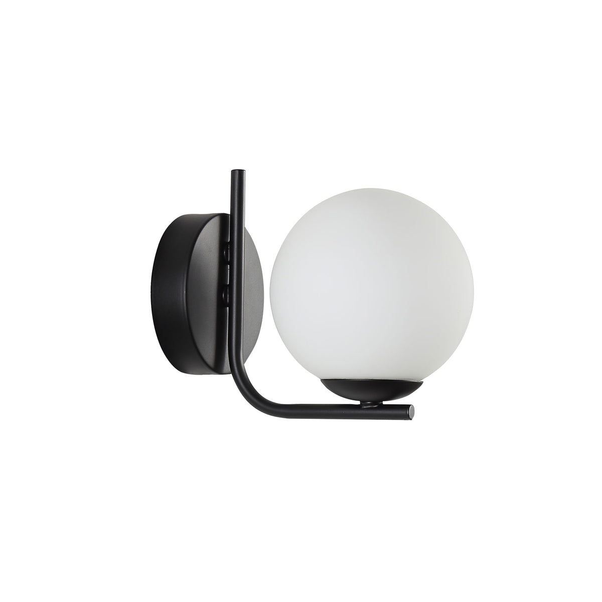 Dalton Wall Light Black & Opal - OL69581BK