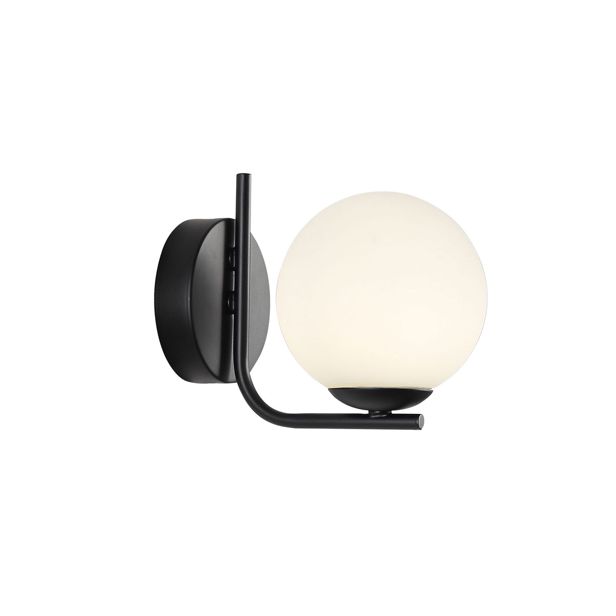 Dalton Wall Light Black & Opal - OL69581BK