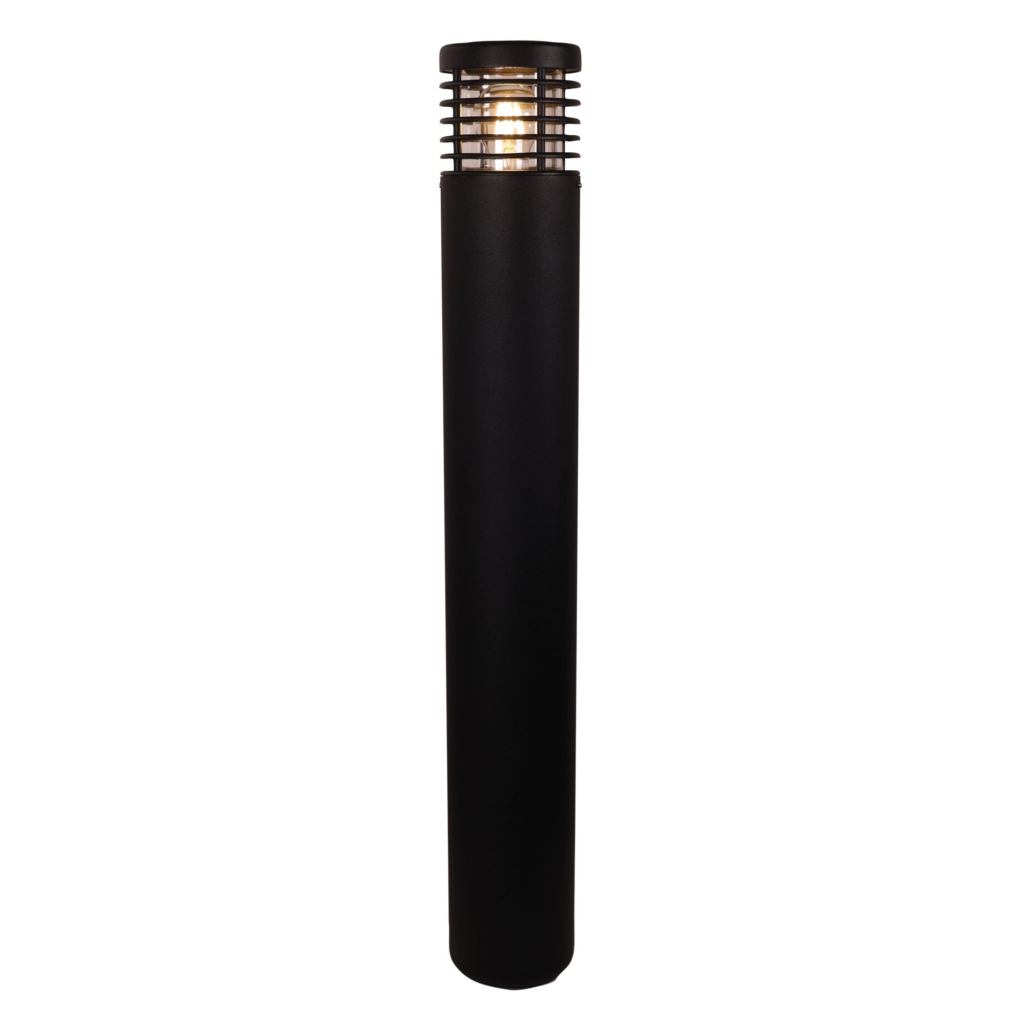 Bray Bollard Light Aluminium Black 240V 9W - OL7176BK