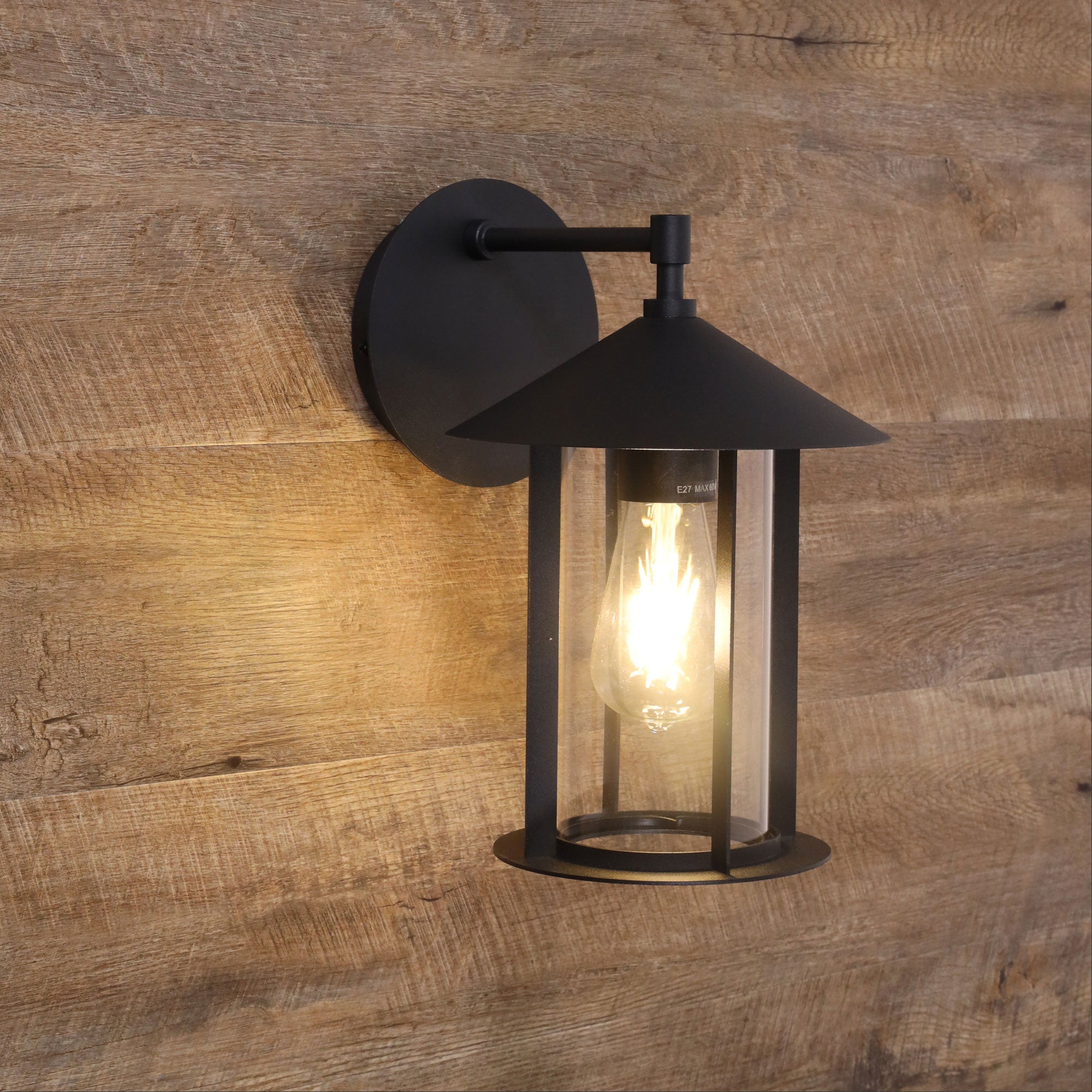 Holford Outdoor Wall Light Black - OL7631BK