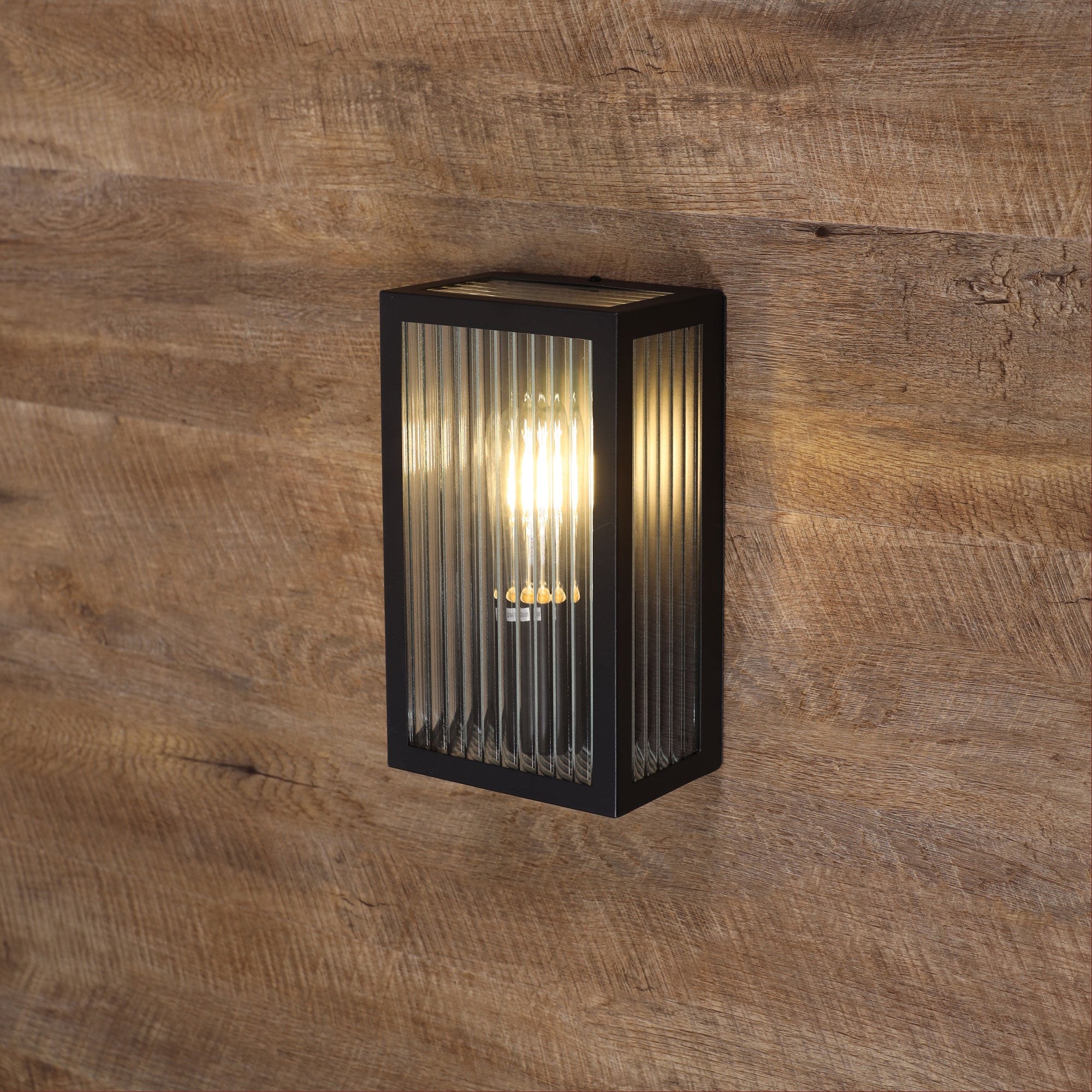 Chicago Wall Light Aluminium Black - OL7651BK