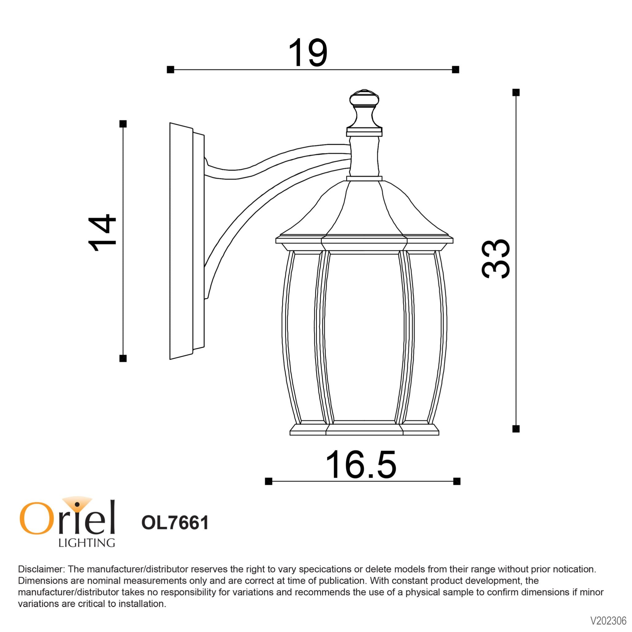 Highgate Down Wall Light White - OL7661WH