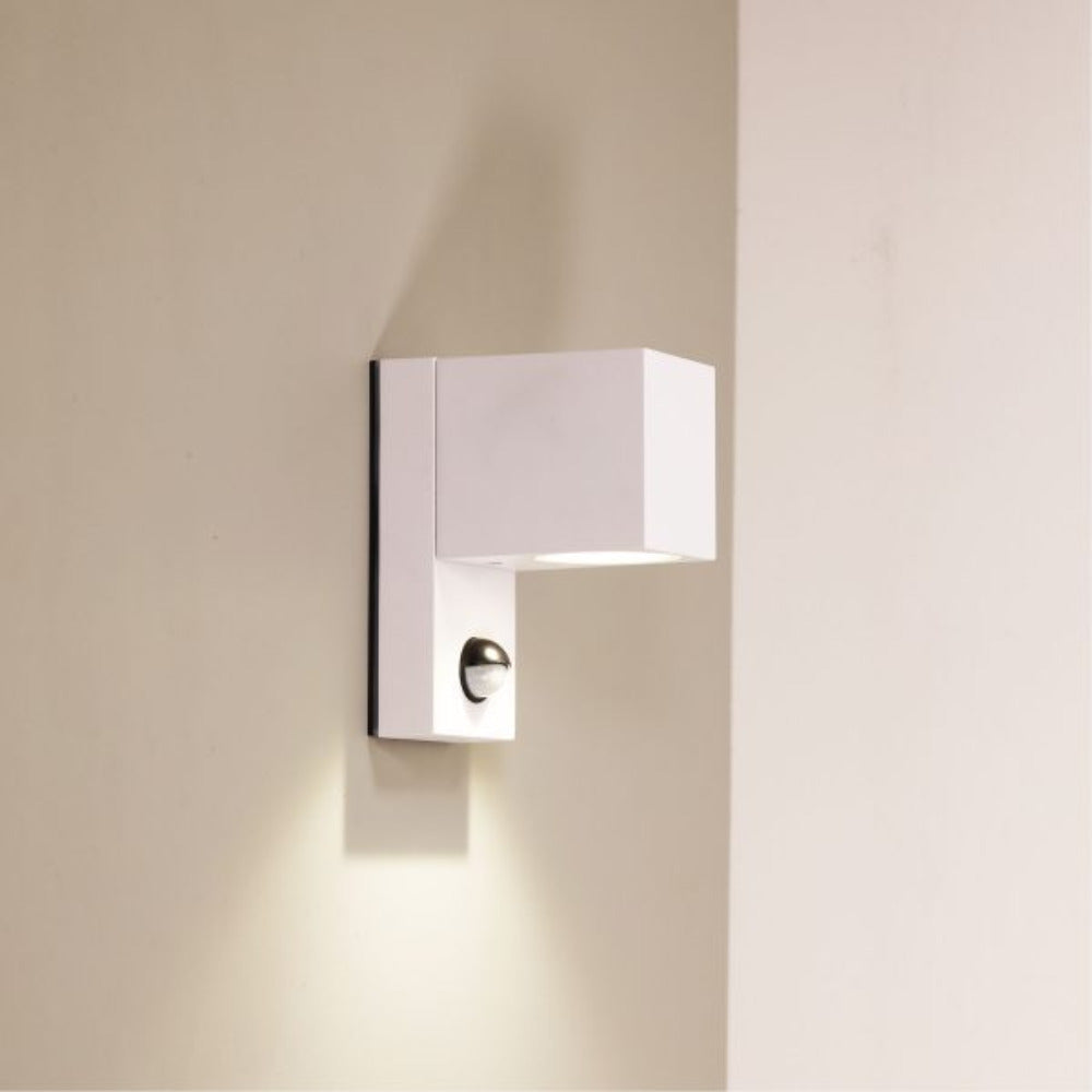 Buy Security Wall Lights Australia ATLAS Wall Light With Sensor White - OL7826WH