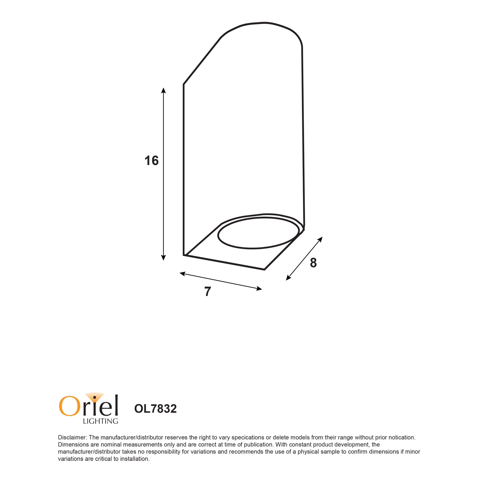 HERA Up & Down Wall Light White - OL7832WH