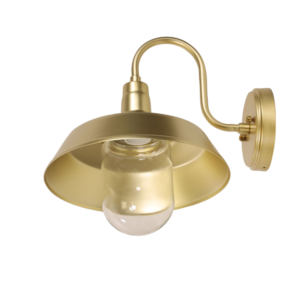 Hudson Barn Style Wall Light Gold - OL7890GD