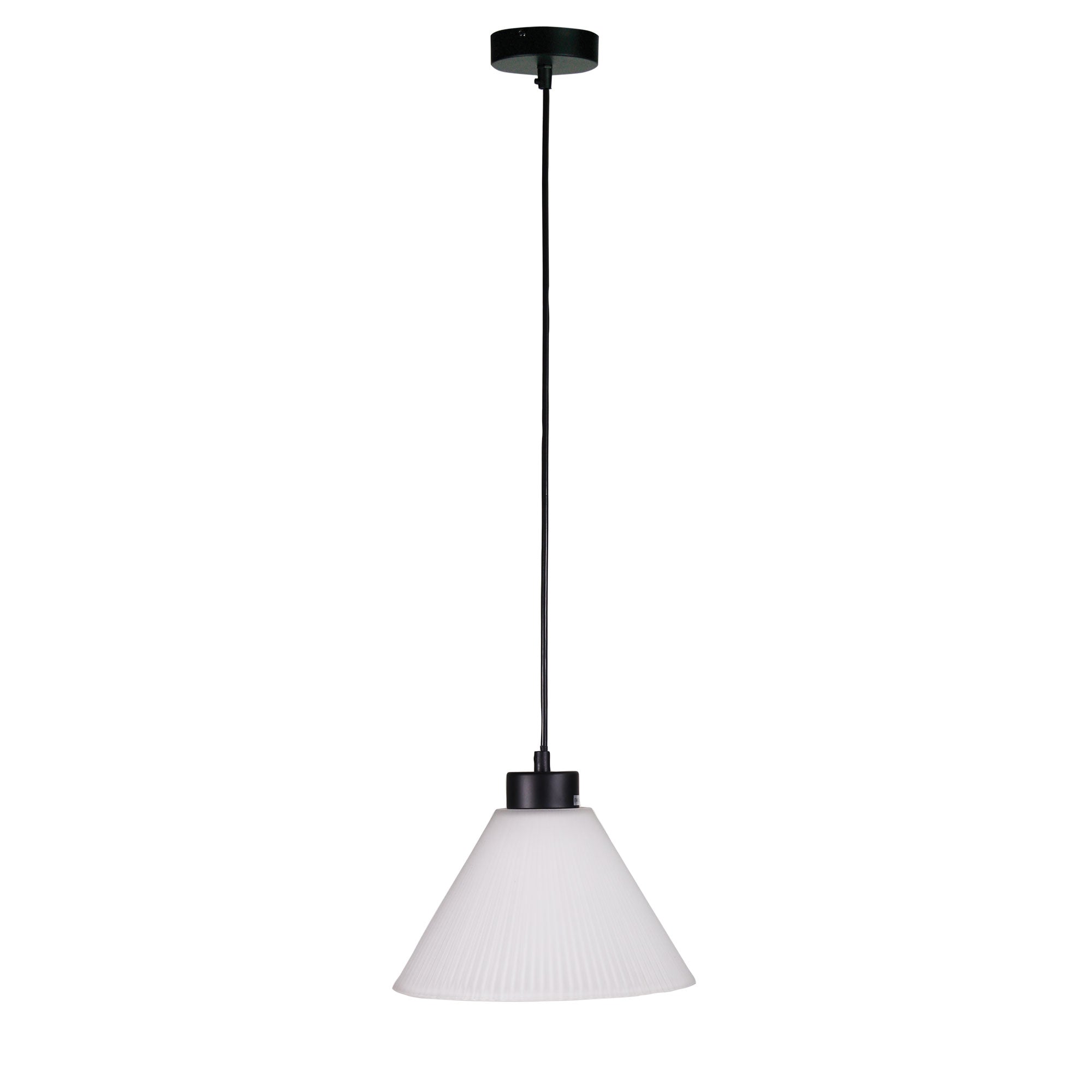 Pleat Pleated Glass Pendant Light Frost - OL86222