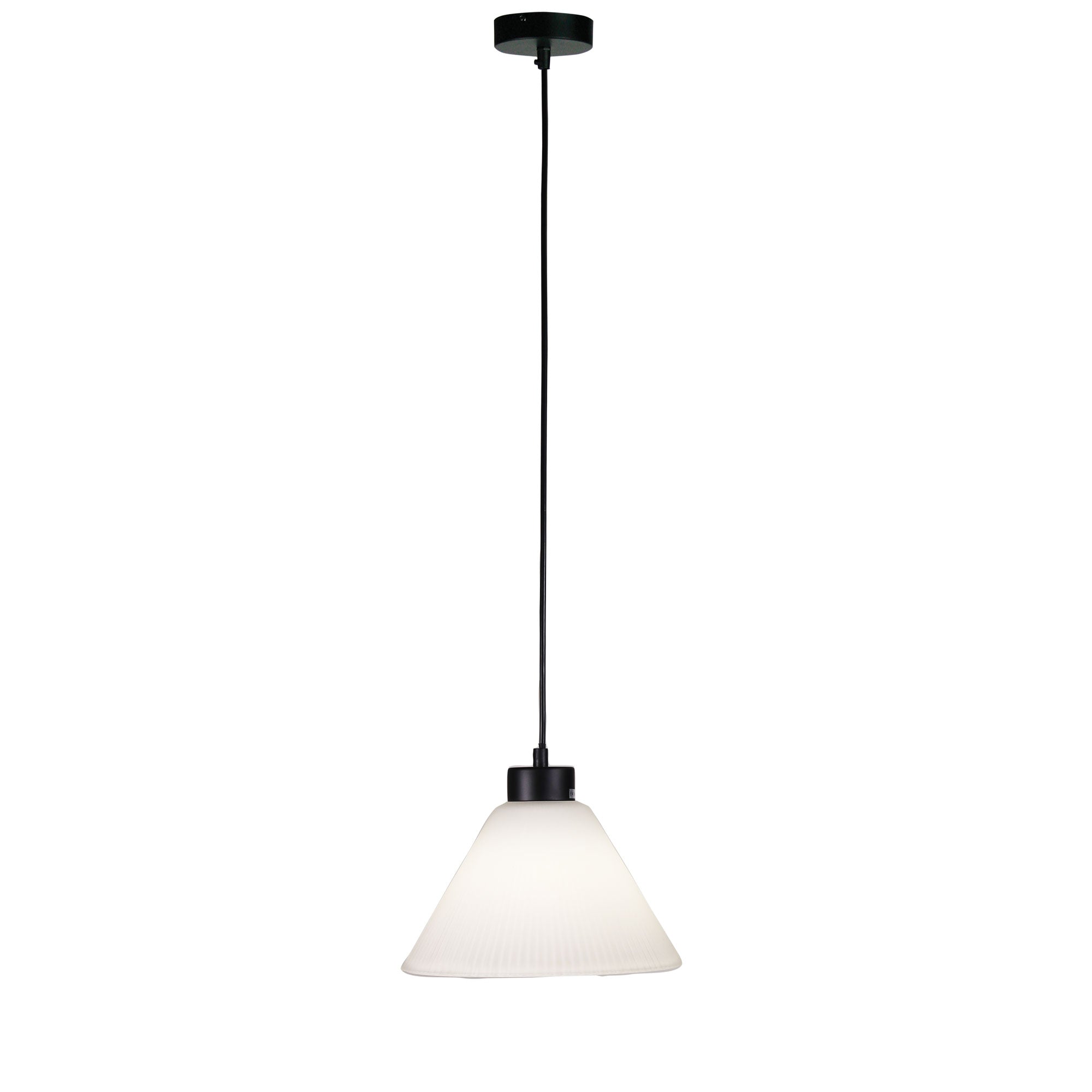 Pleat Pleated Glass Pendant Light Frost - OL86222