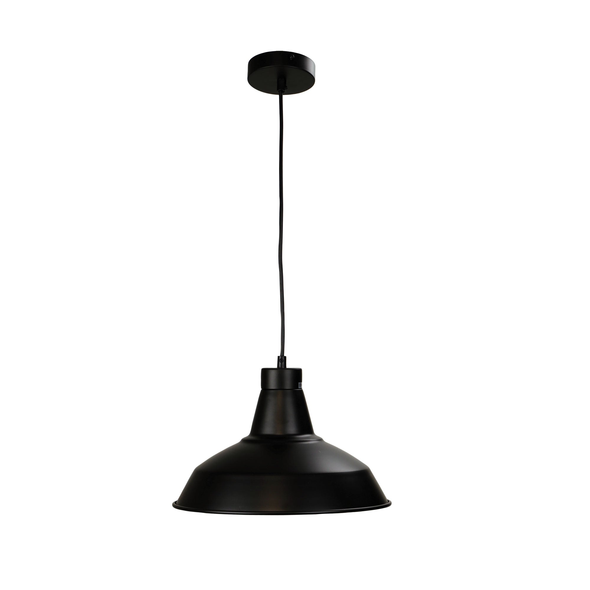 Warehouser 310mm Pendant Light Black - OL86261