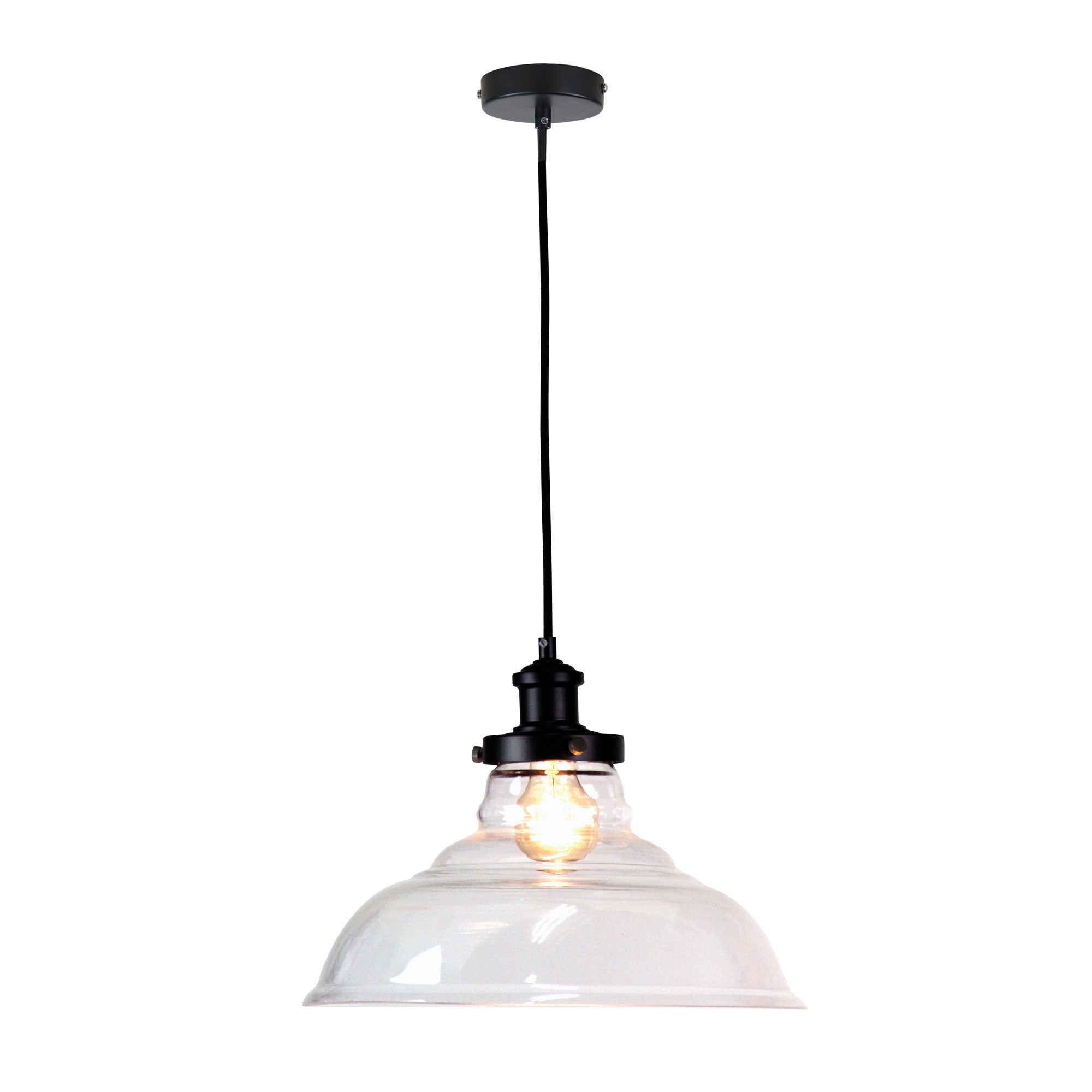 Toledo Pendant Light Clear Black - OL86266