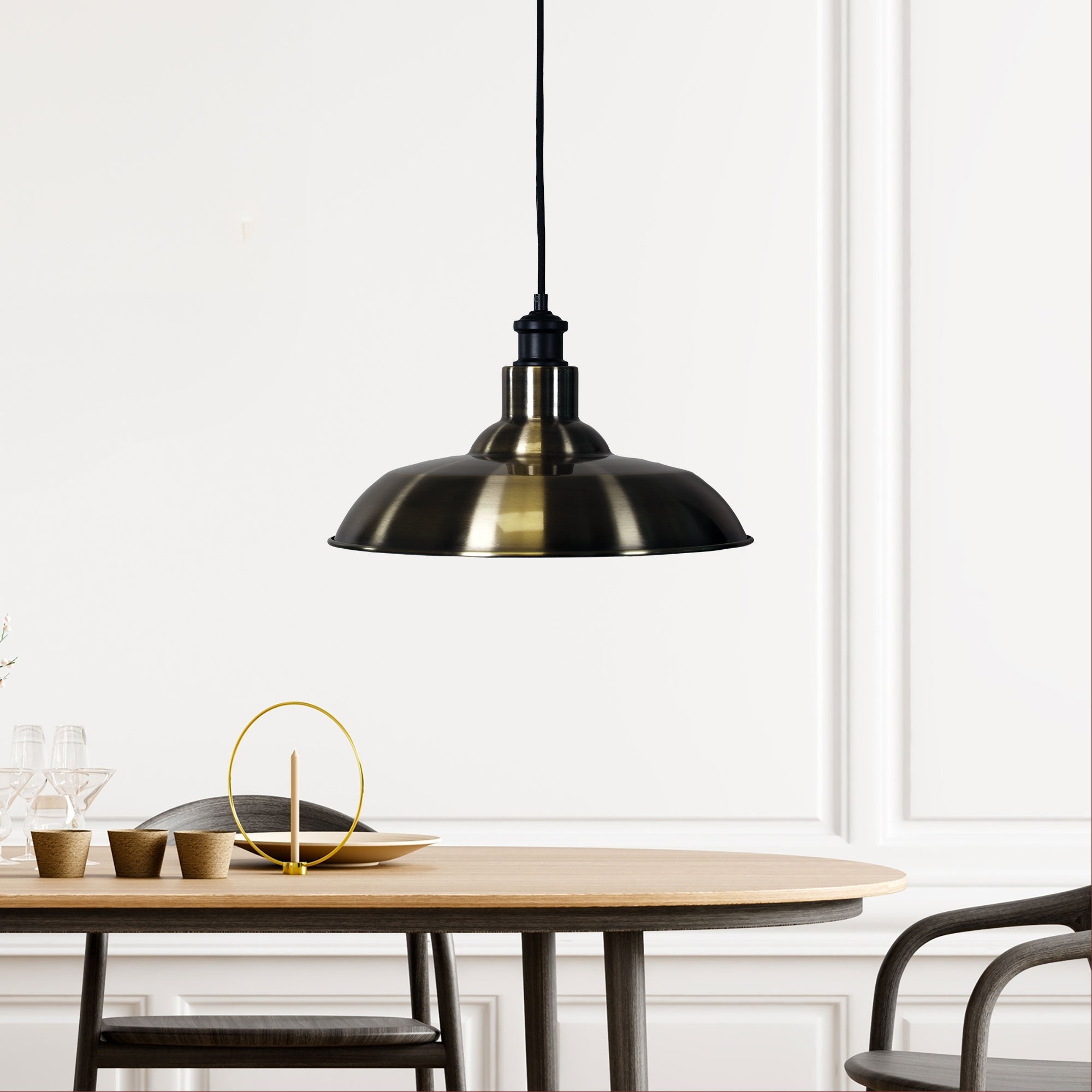 Slater Pendant Light Antique Brass - OL86295