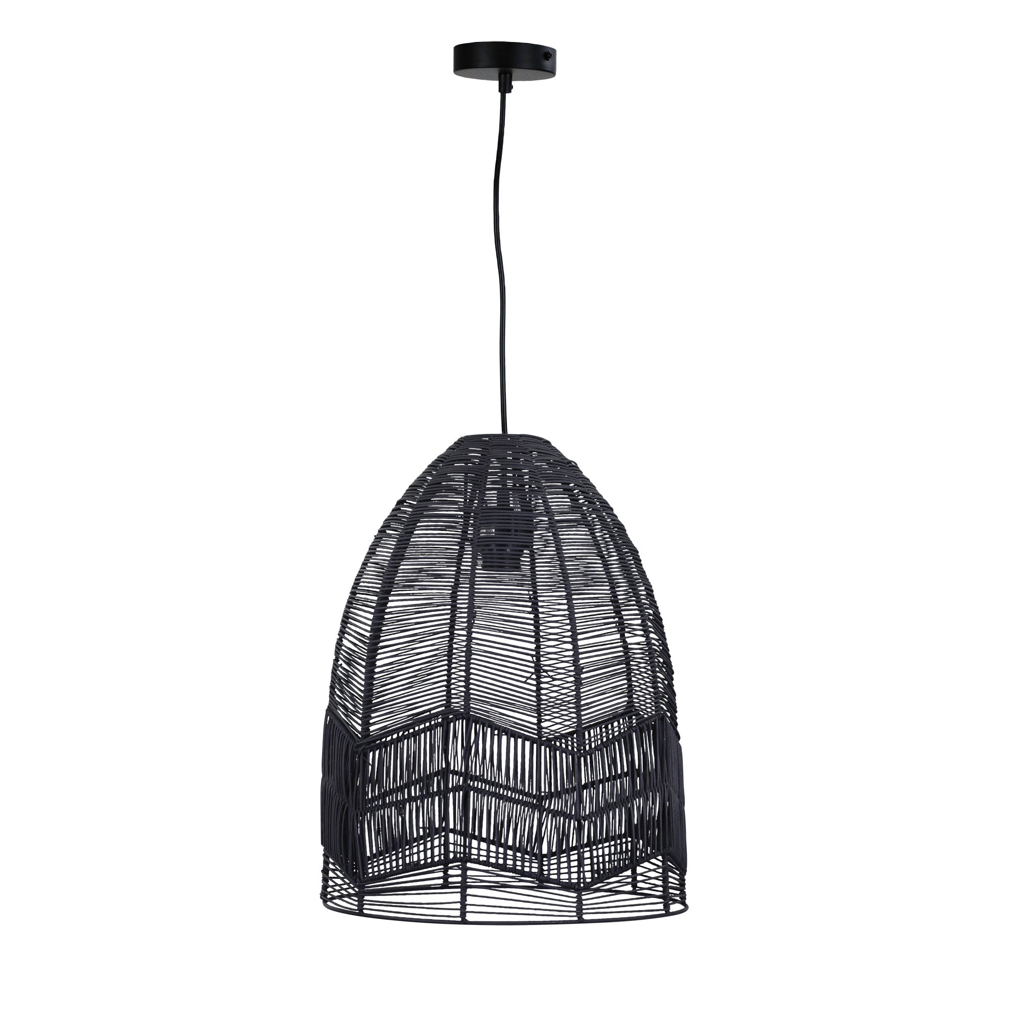 Serang 350mm Pendant Light Black - OL86455