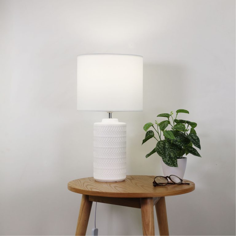 JENNY Table Lamp White - OL90161WH