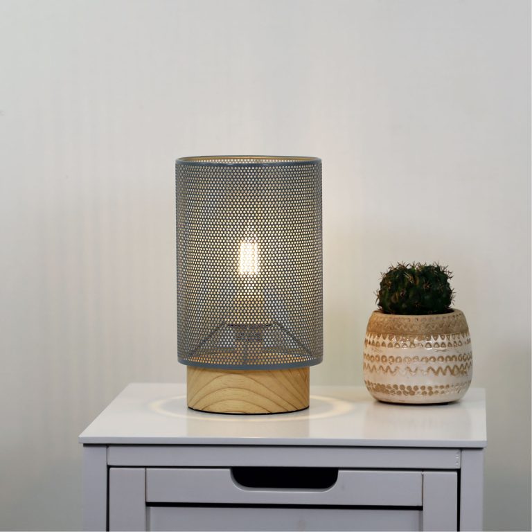LENNY Table Lamp Grey Metal - OL90162GY