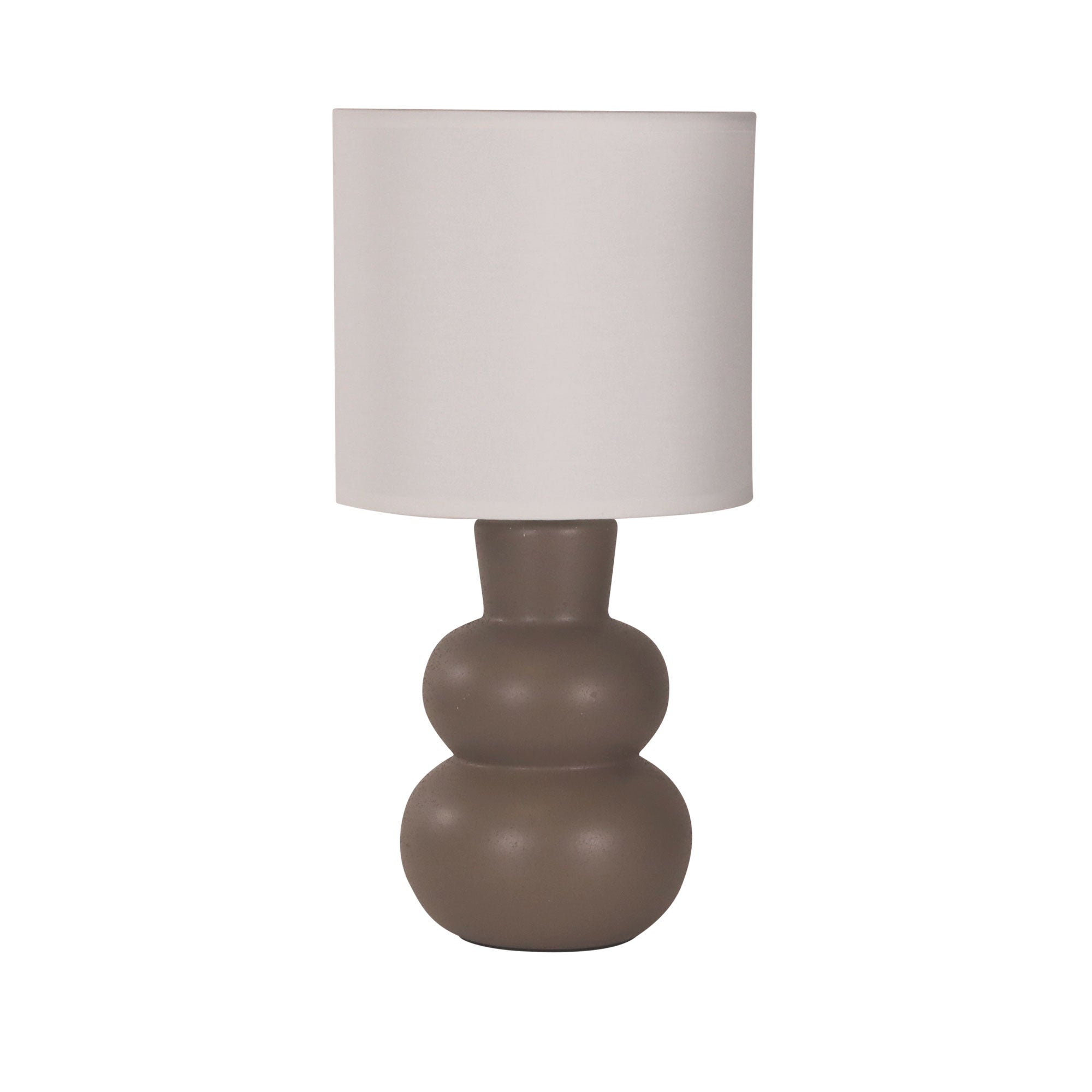 Holla Table Lamp Taupe Base With White Shade - OL90163TP