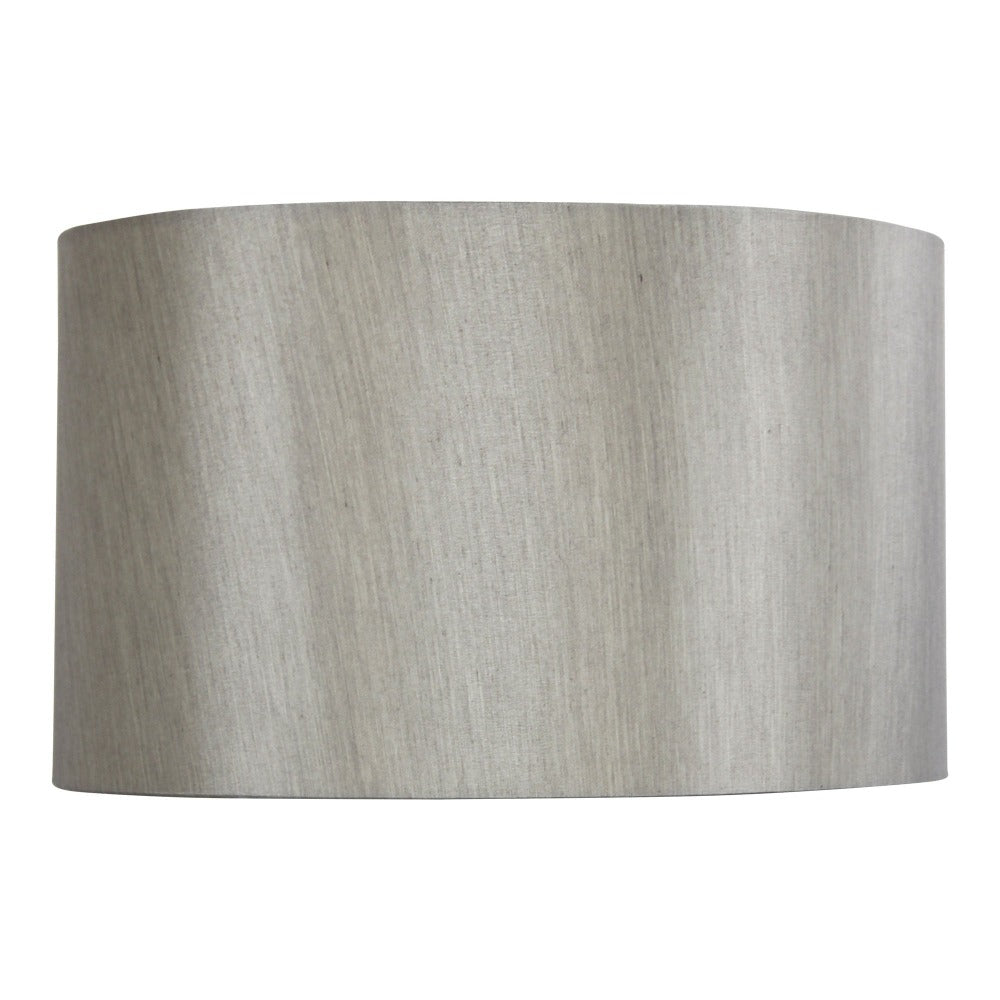 Buy Lamp Shades Australia Drum Large Faux Shade Only Silver Satin - OL91903