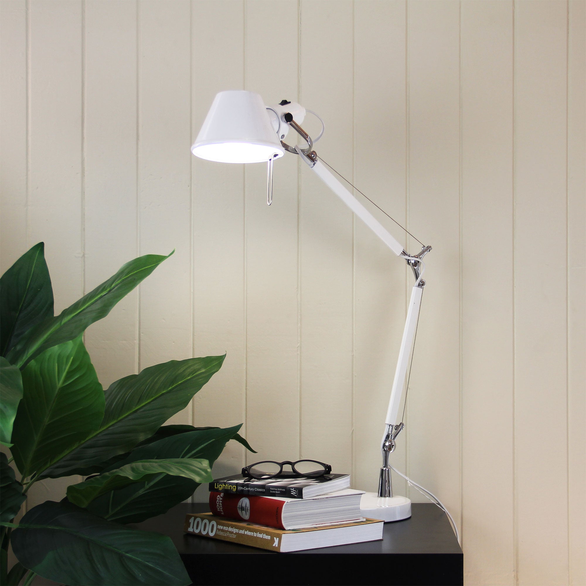Forma Adjustable Desk Lamp White - OL92961WH