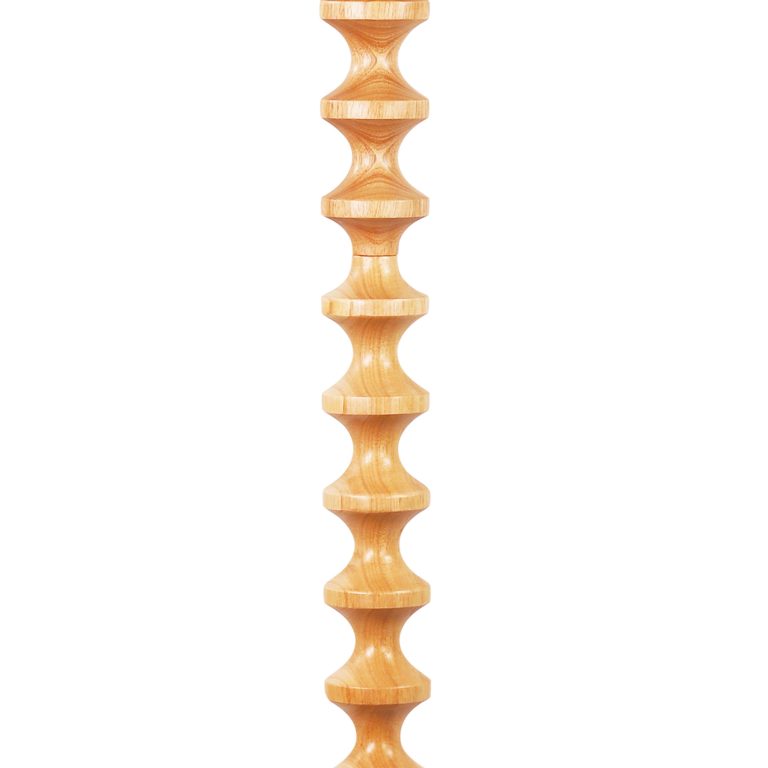 Spindle Floor Lamp with Shade Natural & White - OL93543NAT