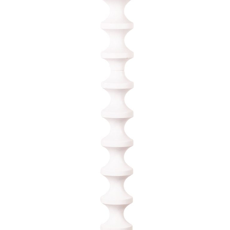 Spindle Floor Lamp with Shade White - OL93543WH