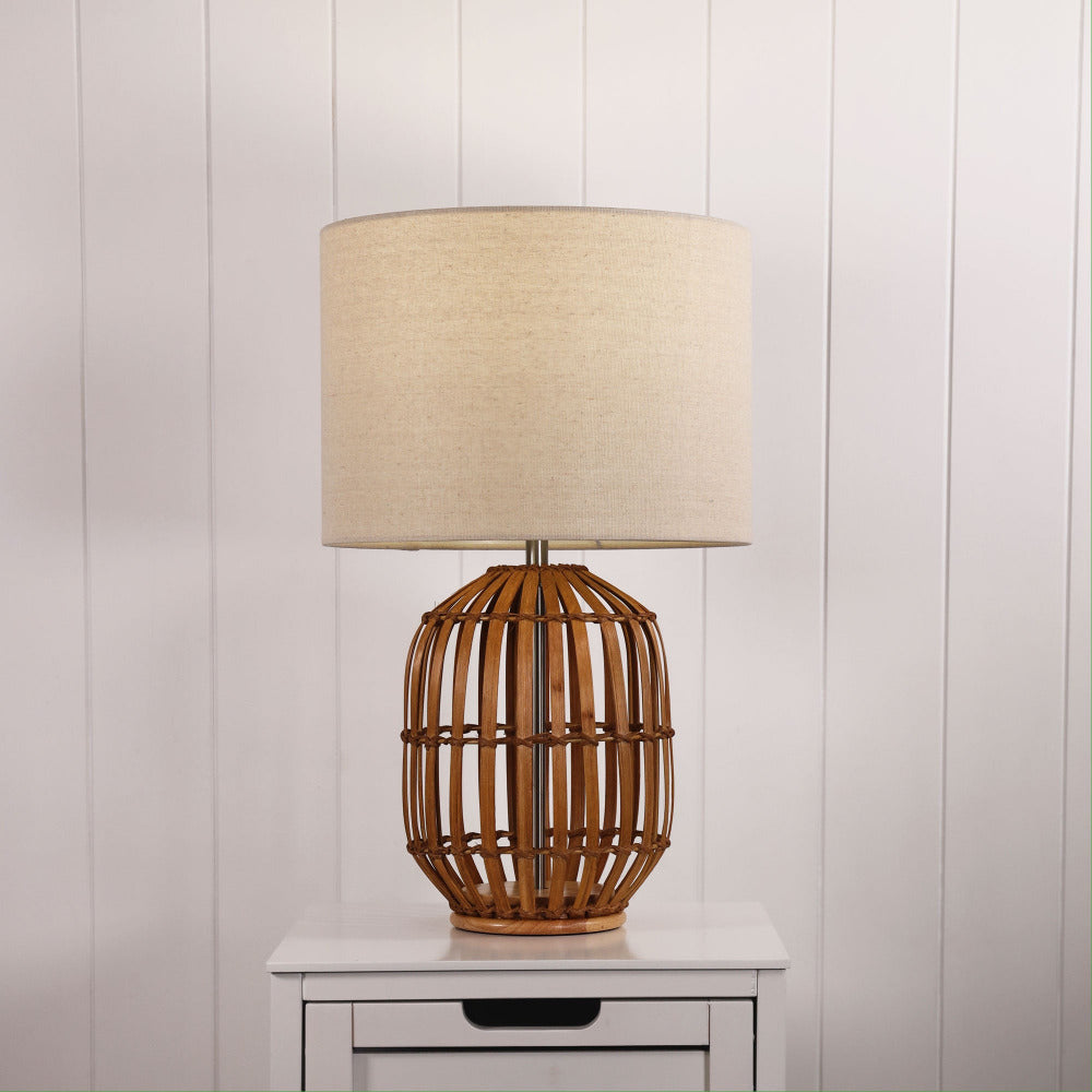 Buy Table Lamps Australia TEGAL Table Lamp Natural Bamboo - OL95711