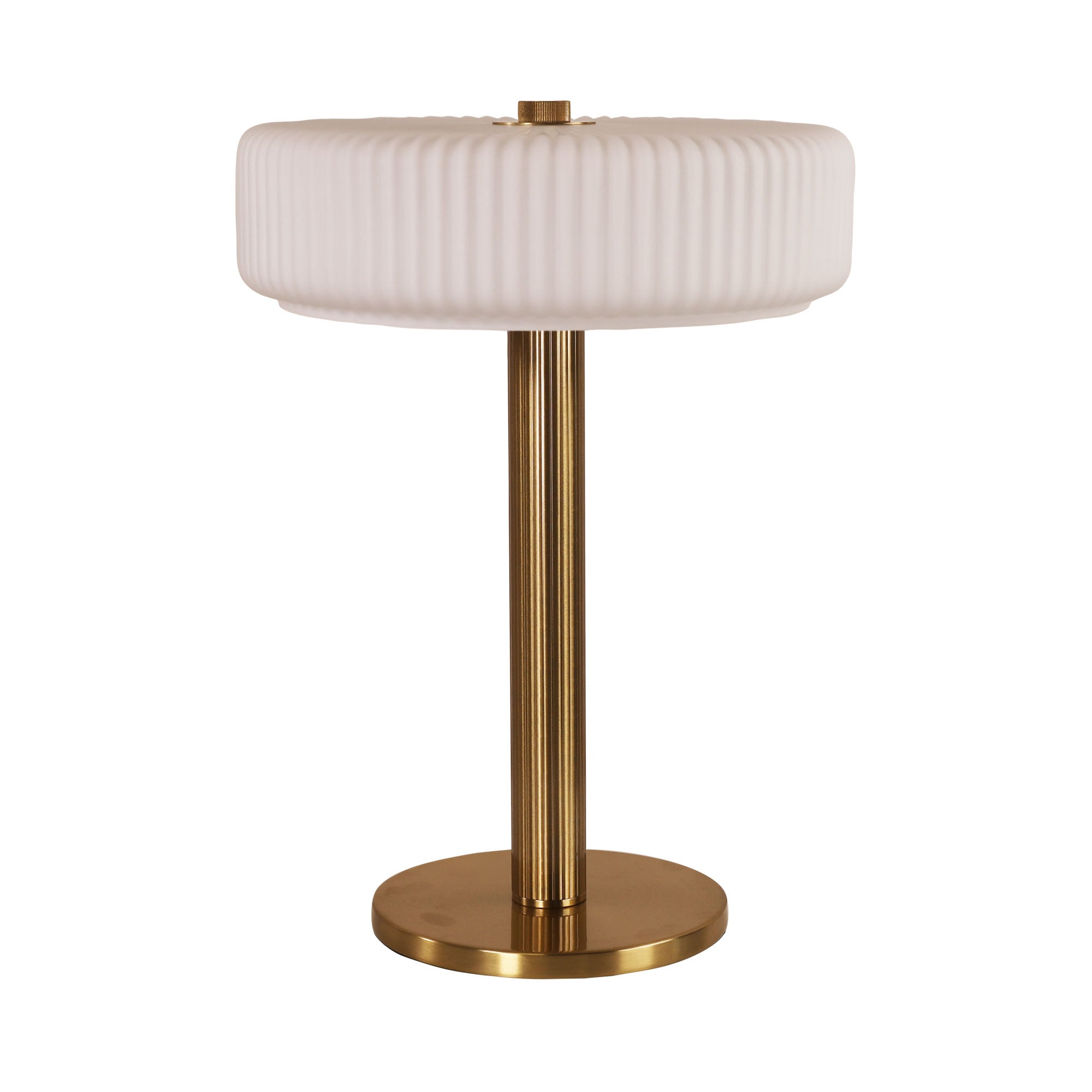 Gordon Table Lamp Satin Brass & Matt Opal - OL97524SB