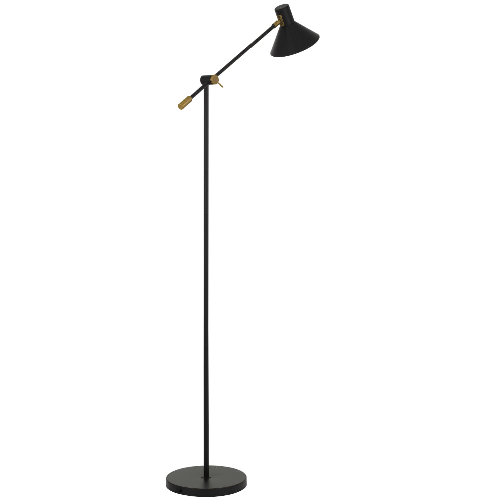 Olav Floor Lamp Black / Satin - OLAV FL-BK