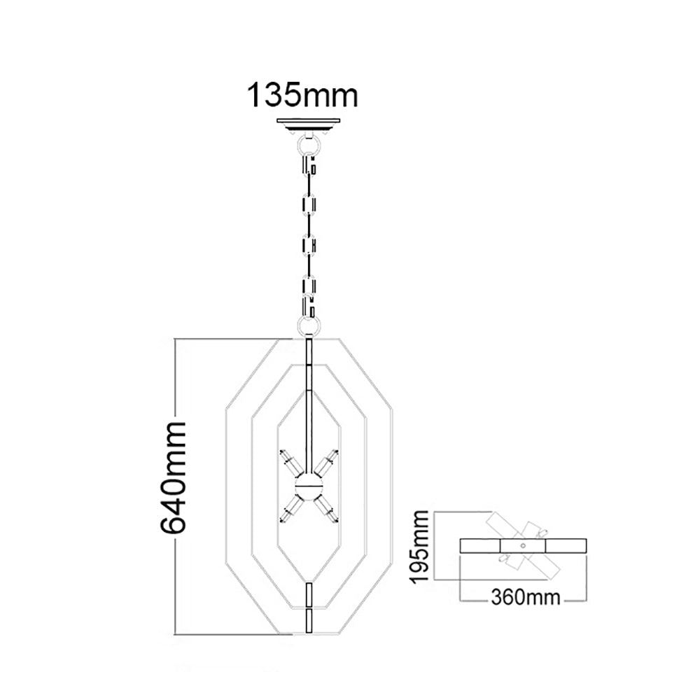 Buy Pendant Lights Australia ORBITA 4 Light Pendant Polished Nickel - ORBITA1