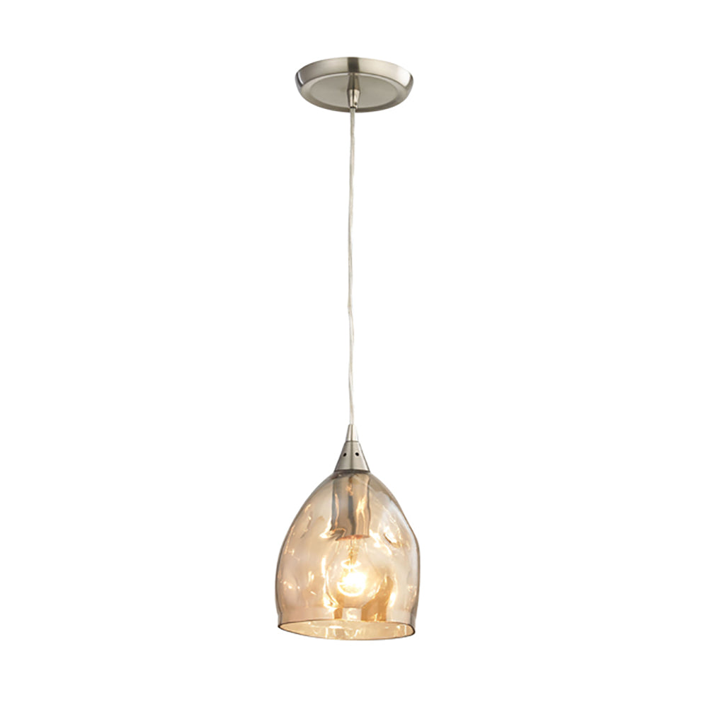 Buy Pendant Lights Australia ORDITO 1 Light Glass Pendant Champagne - ORDITO1