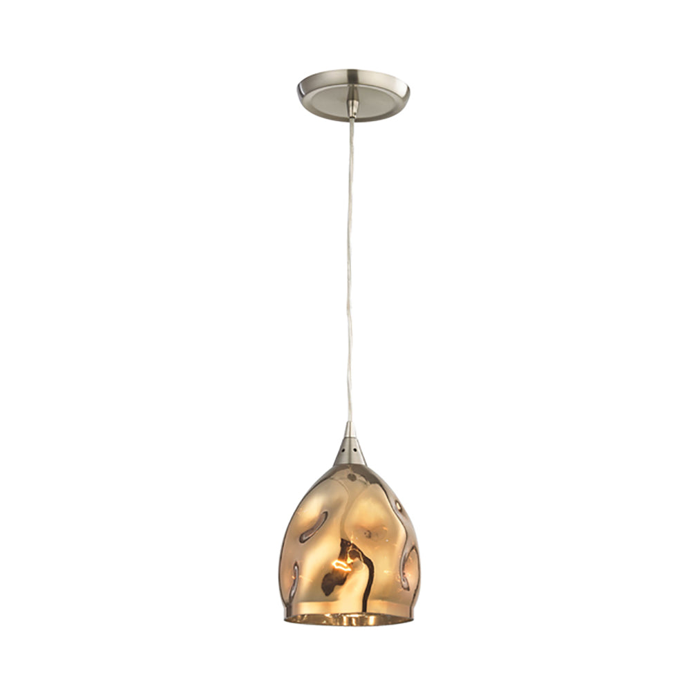 Buy Pendant Lights Australia ORDITO 1 Light Glass Pendant Gold Plated - ORDITO3