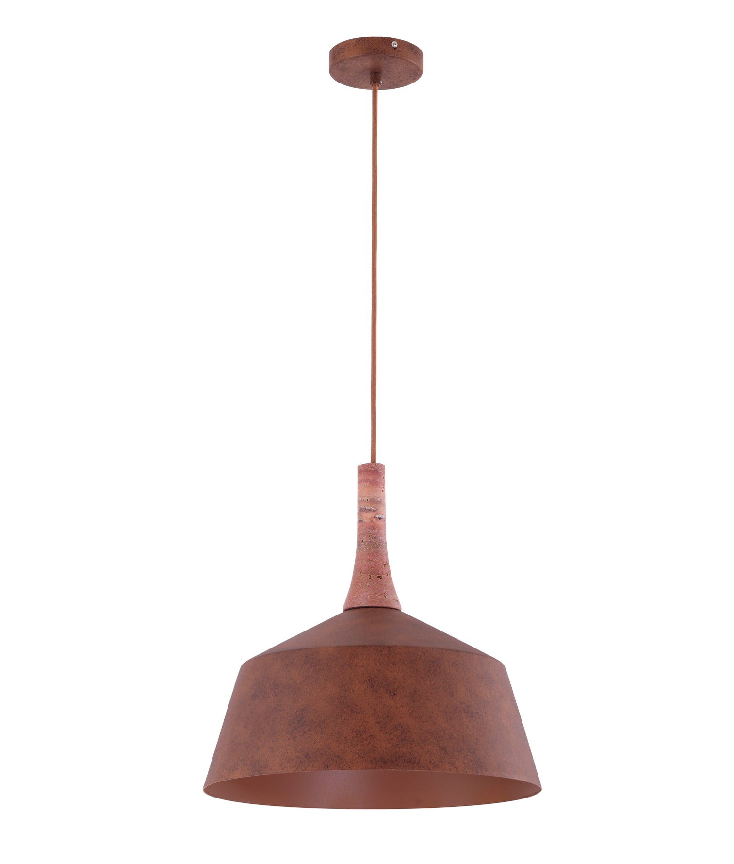 Oxido 400mm Dome Pendant Light Rustic Brown - OXIDO2