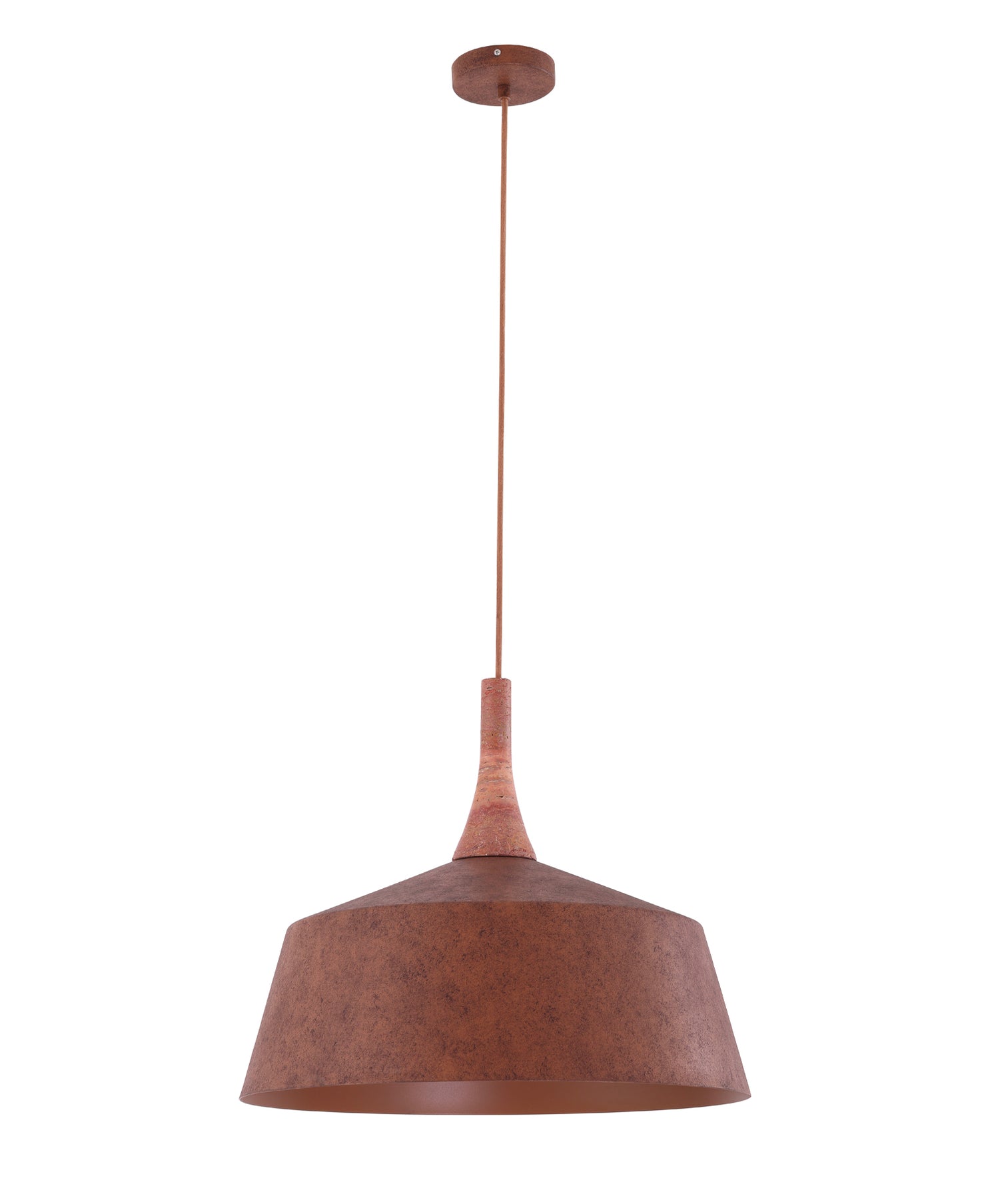 Oxido 550mm Dome Pendant Light Rustic Brown - OXIDO3