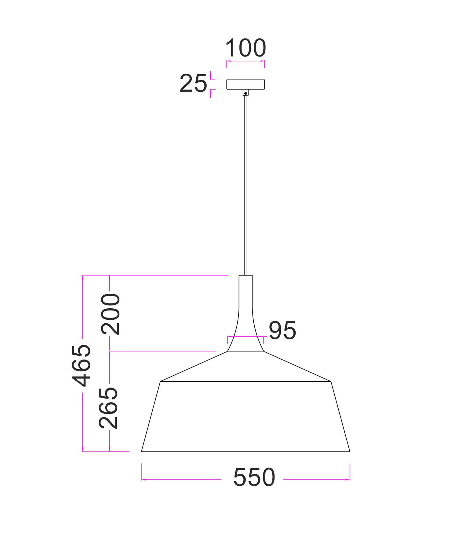 Oxido 550mm Dome Pendant Light Rustic Brown - OXIDO3