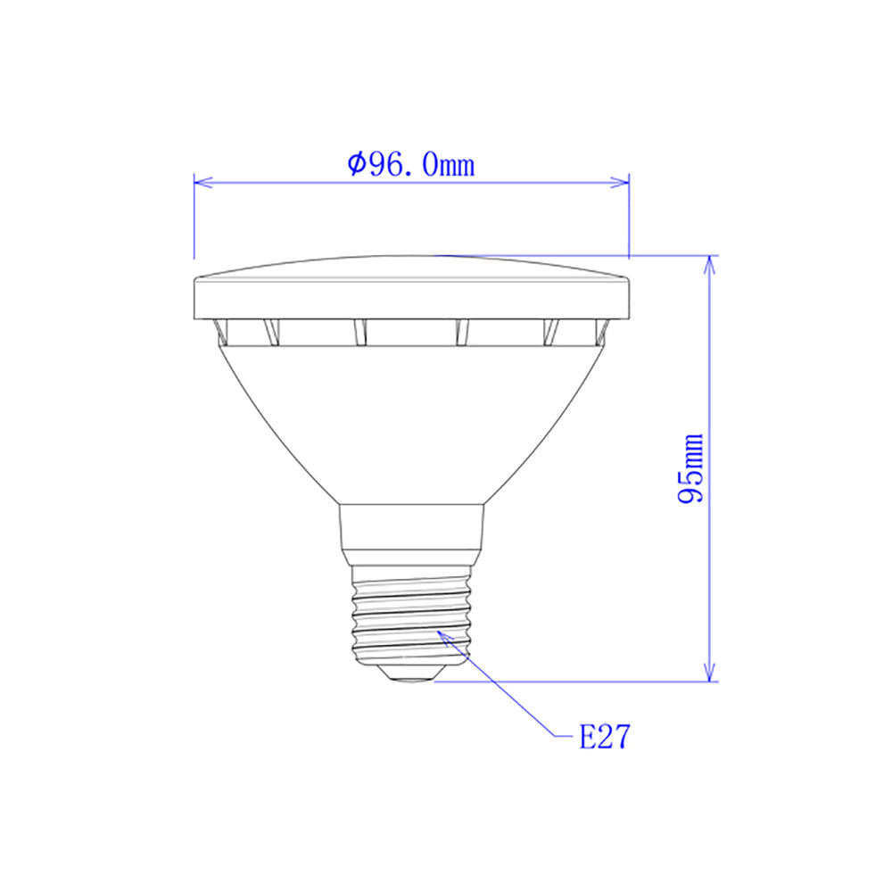 Buy LED Globes Australia PAR30 LED Globe 240V 10W ES 5000K IP44 - PAR3001