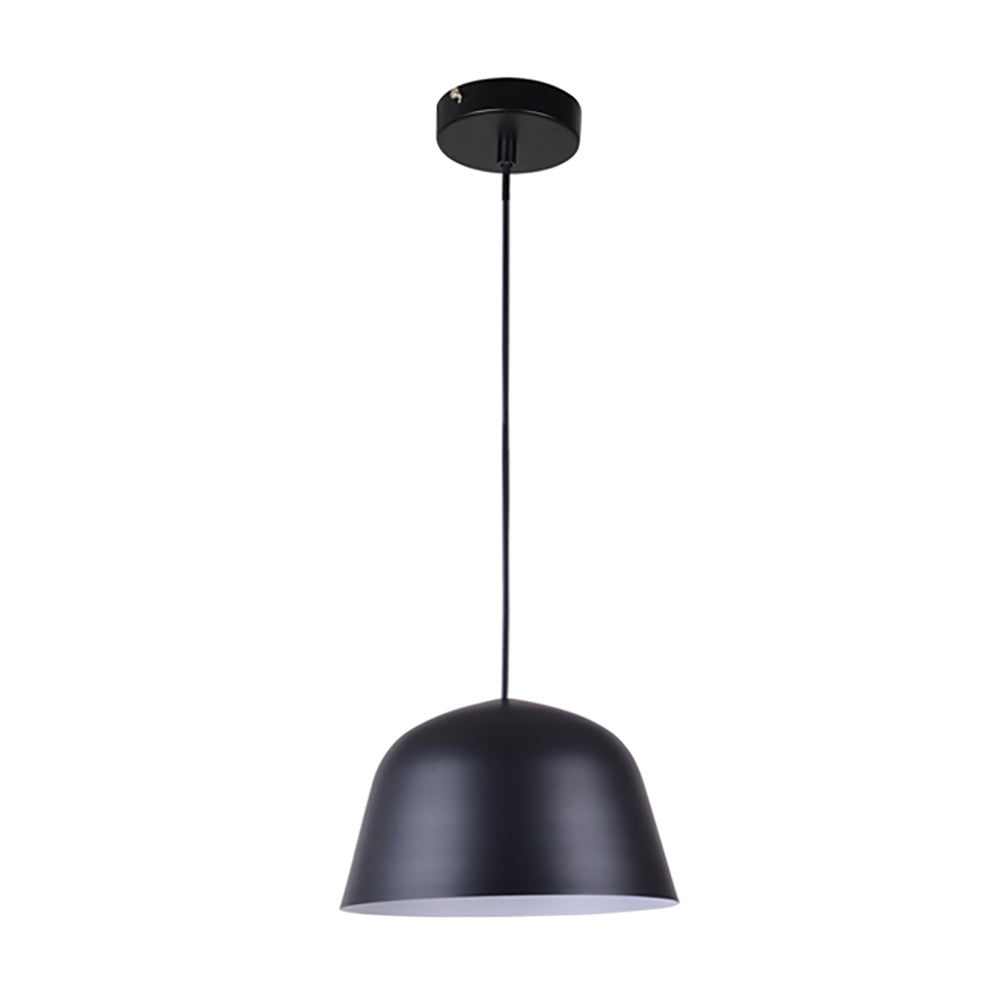 Buy Pendant Lights Australia PASTEL Angled Dome Shape 1 Light Pendant Light Black - PASTEL02A