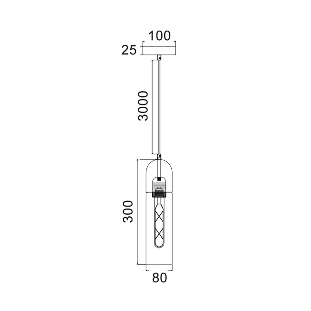 Buy Mini Pendants Australia PASTILLE Round Top Cylinder 1 Light Pendant In Satin Chrome With Smoke Glass - PASTILLE1